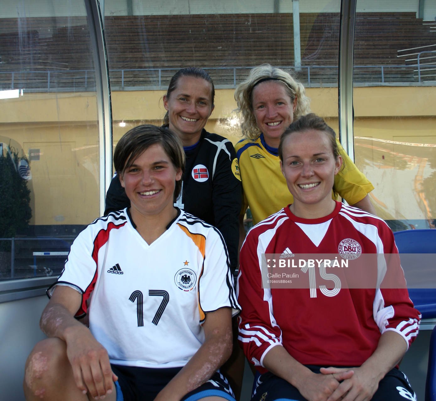 Bente Nordby, Victoria Svensson, Ariane Hingst, Dorte Dalum