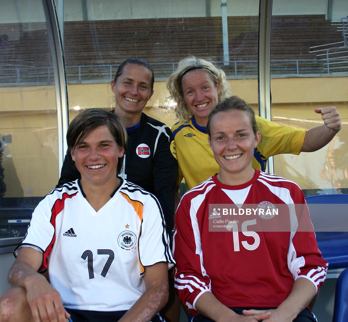 Bente Nordby, Victoria Svensson, Ariane Hingst, Dorte Dalum