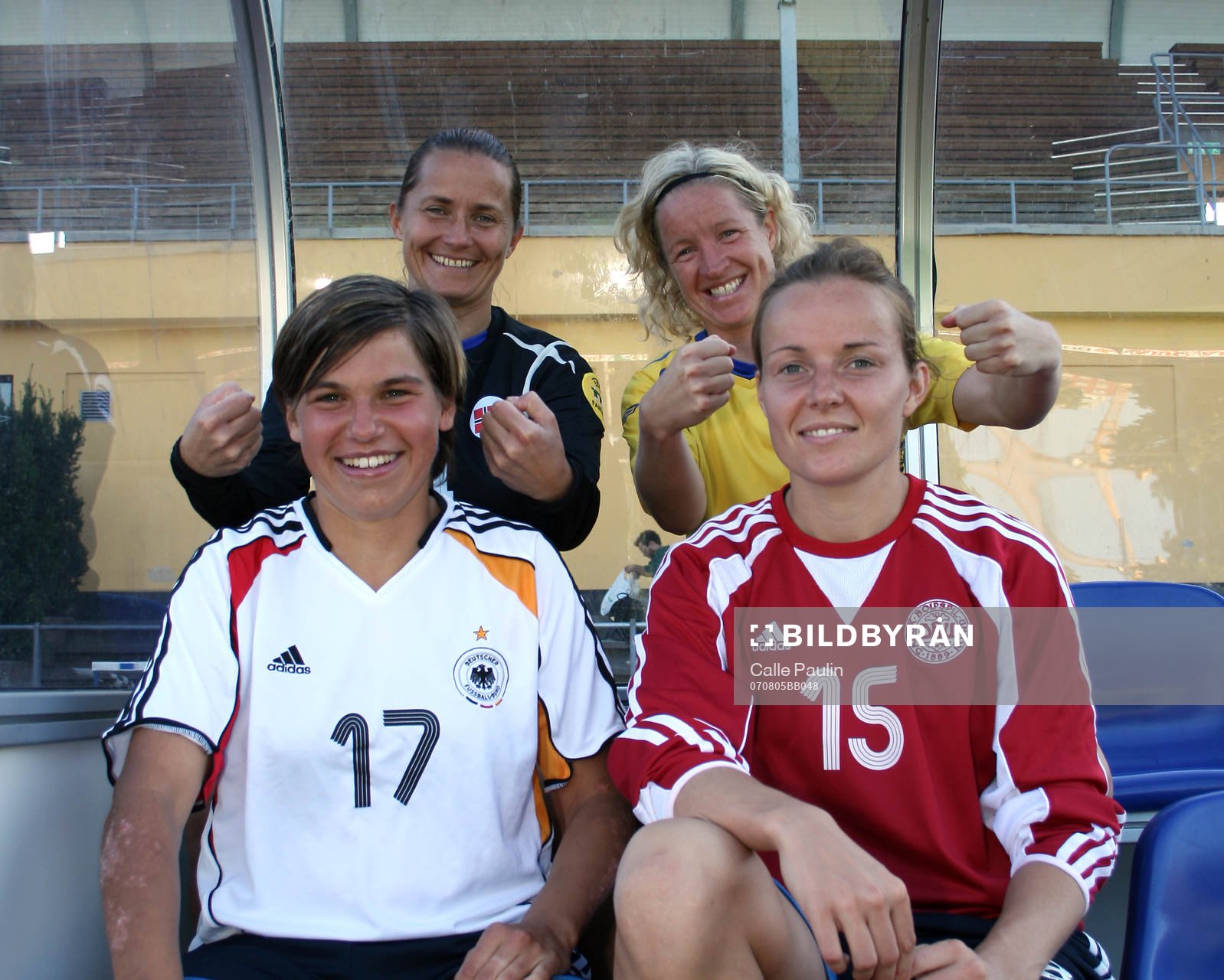 Bente Nordby, Victoria Svensson, Ariane Hingst, Dorte Dalum