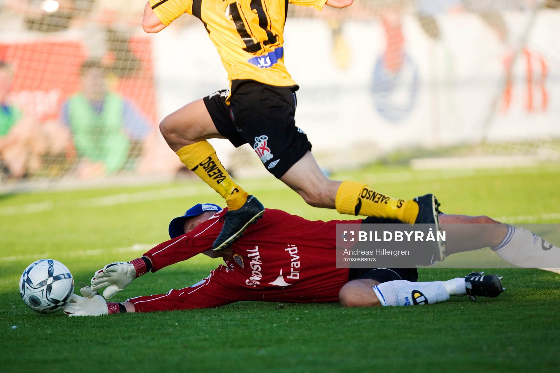 1-3 Fredrik Sundfors, målvakt, Sundsvall utmanas av Adam
