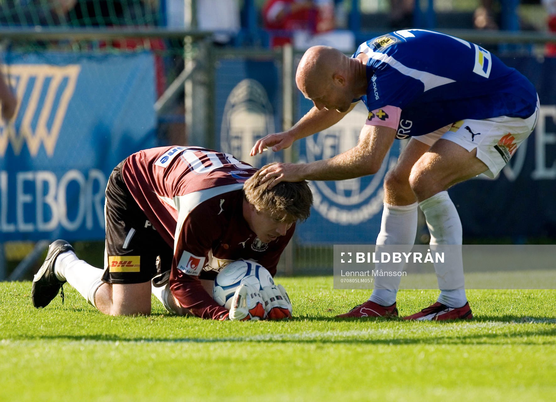 Christian Fegler, målvakt och Mattias Thylander, Trelleborg