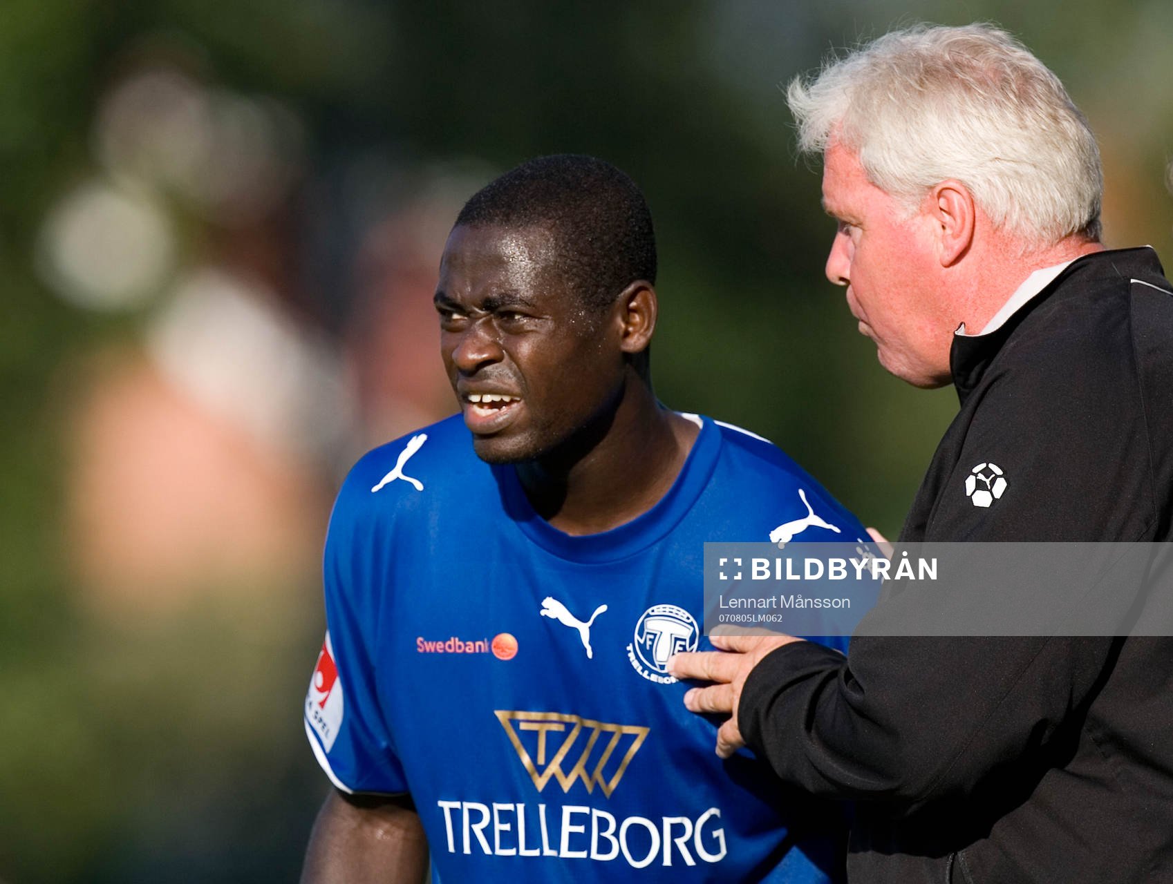 Michael Mensah och Conny Karlsson, tränare