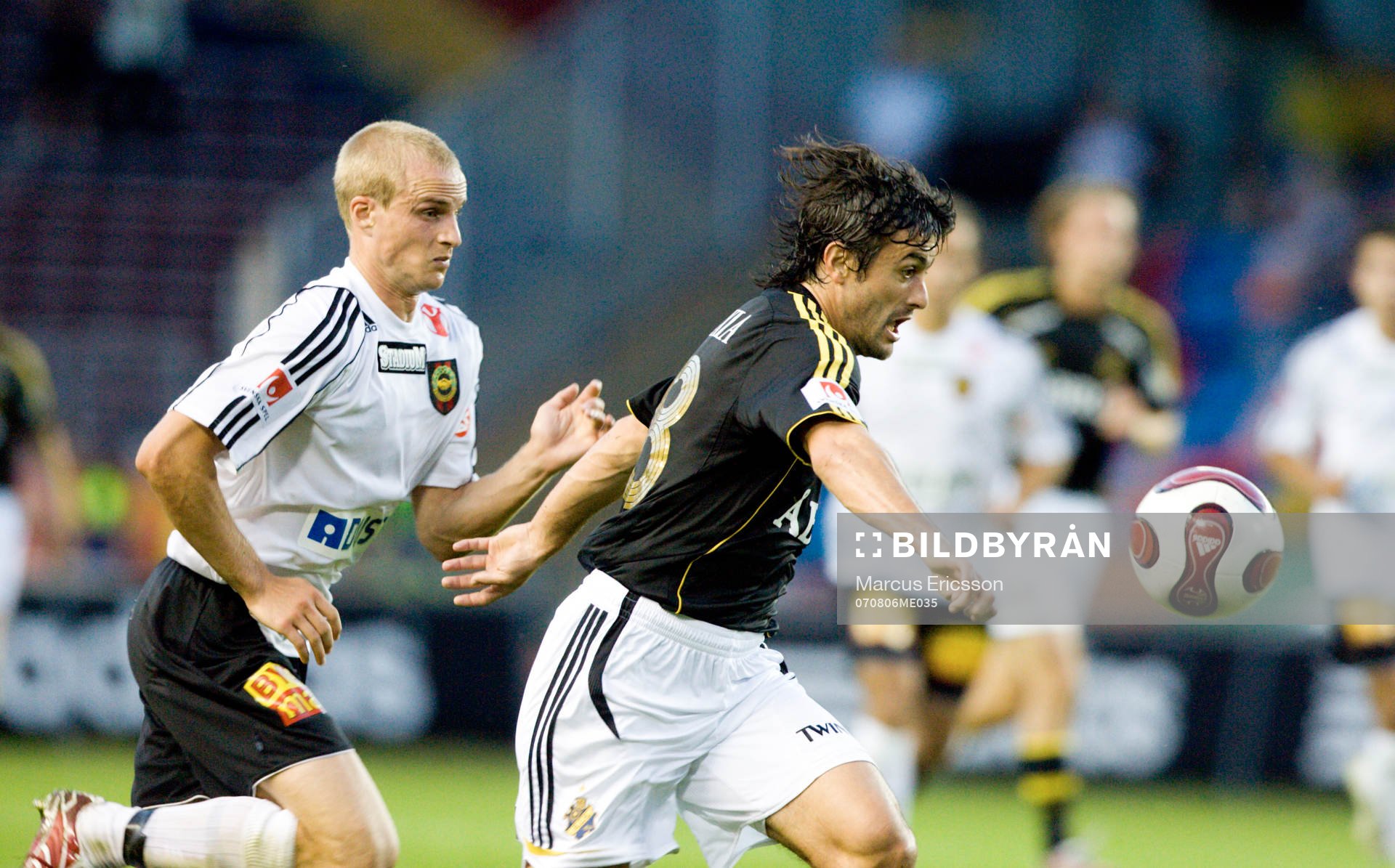 Lucas Valdemarin, AIK, och Pär Asp, BP