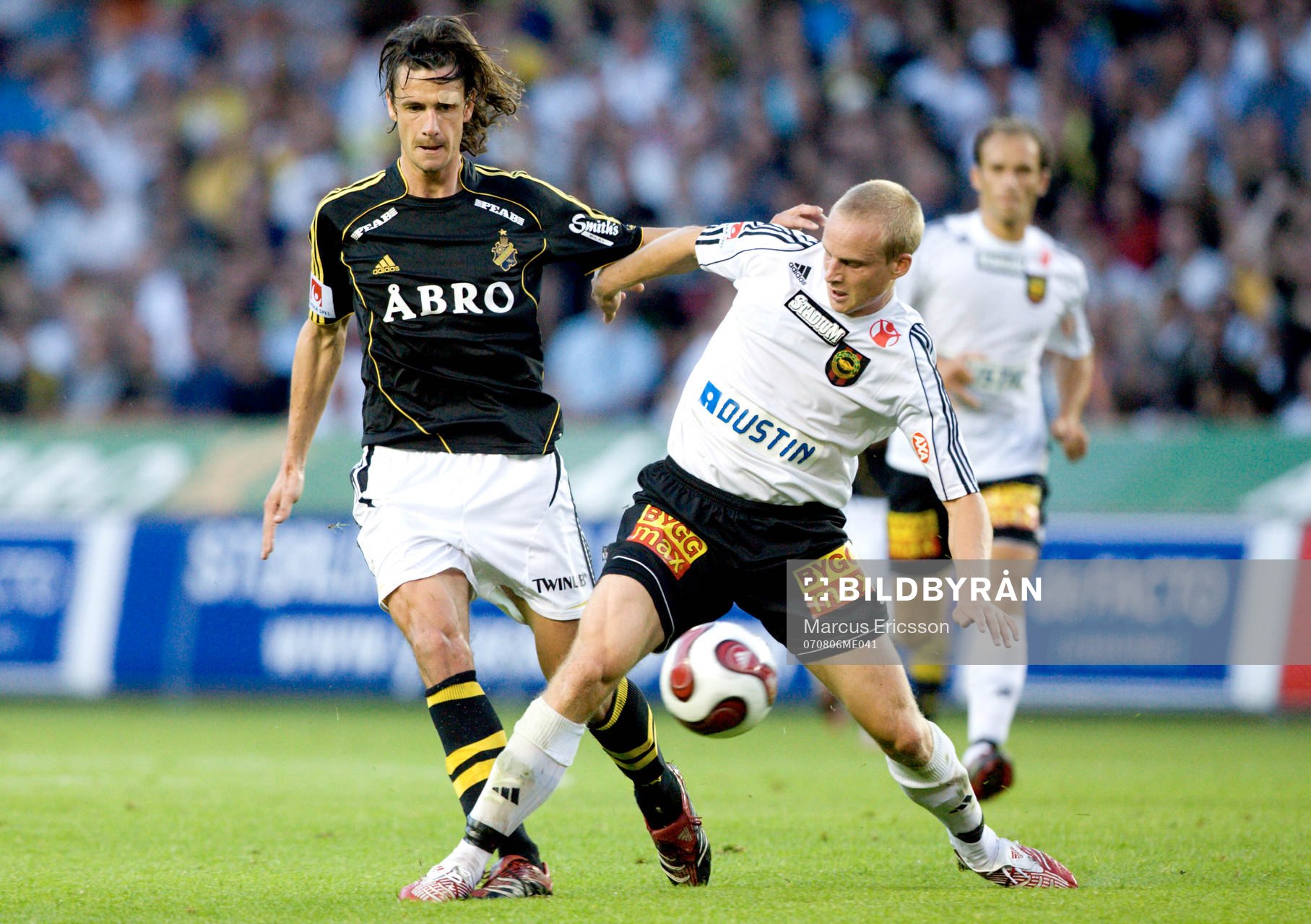 Ivan Obolo, AIK, och Pär Asp, BP