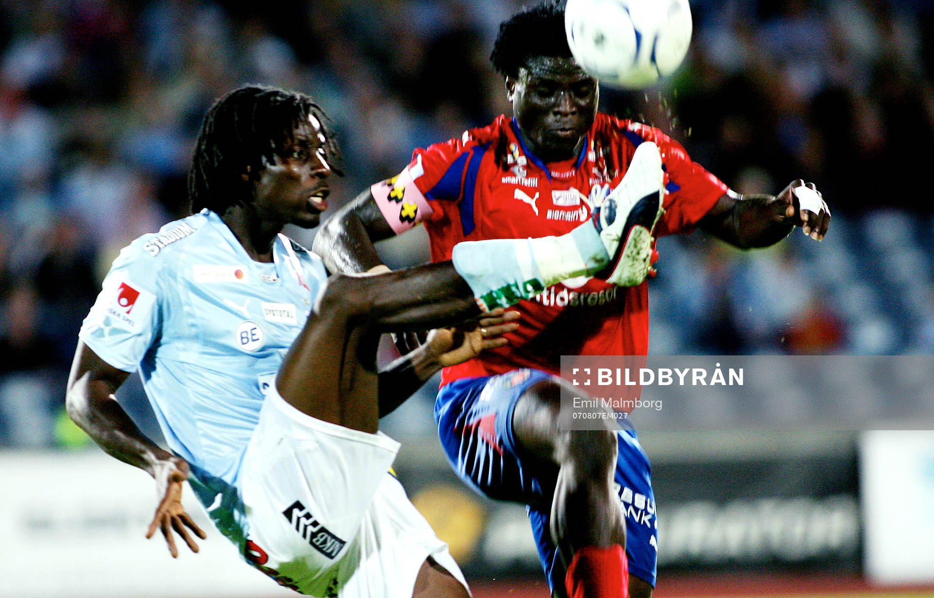 Jimmy Dixon, MFF och Razak Omotoyossi, HIF