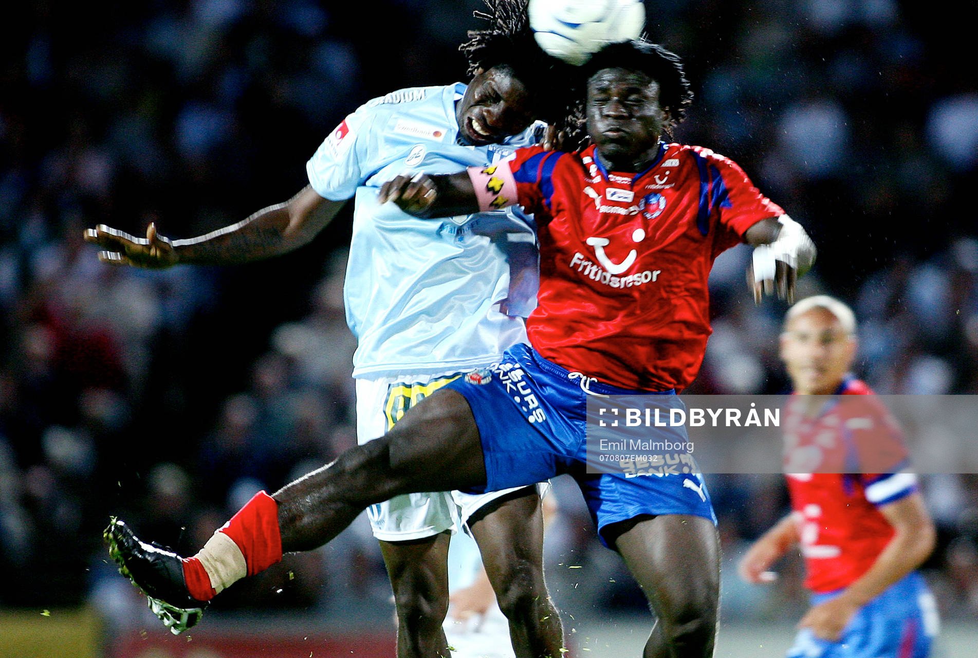 Jimmy Dixon, MFF och Razak Omotoyossi, HIF