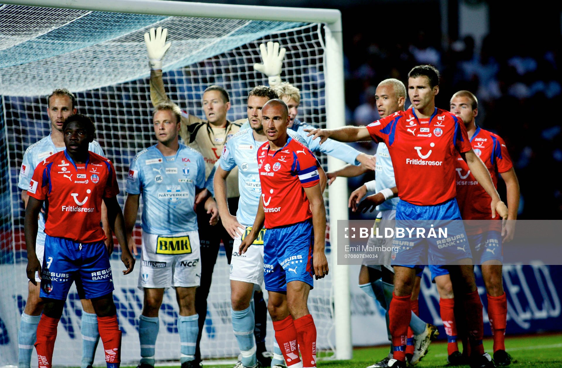 Trångt framför Daniel Andersson (Målvakt) Helsingborg