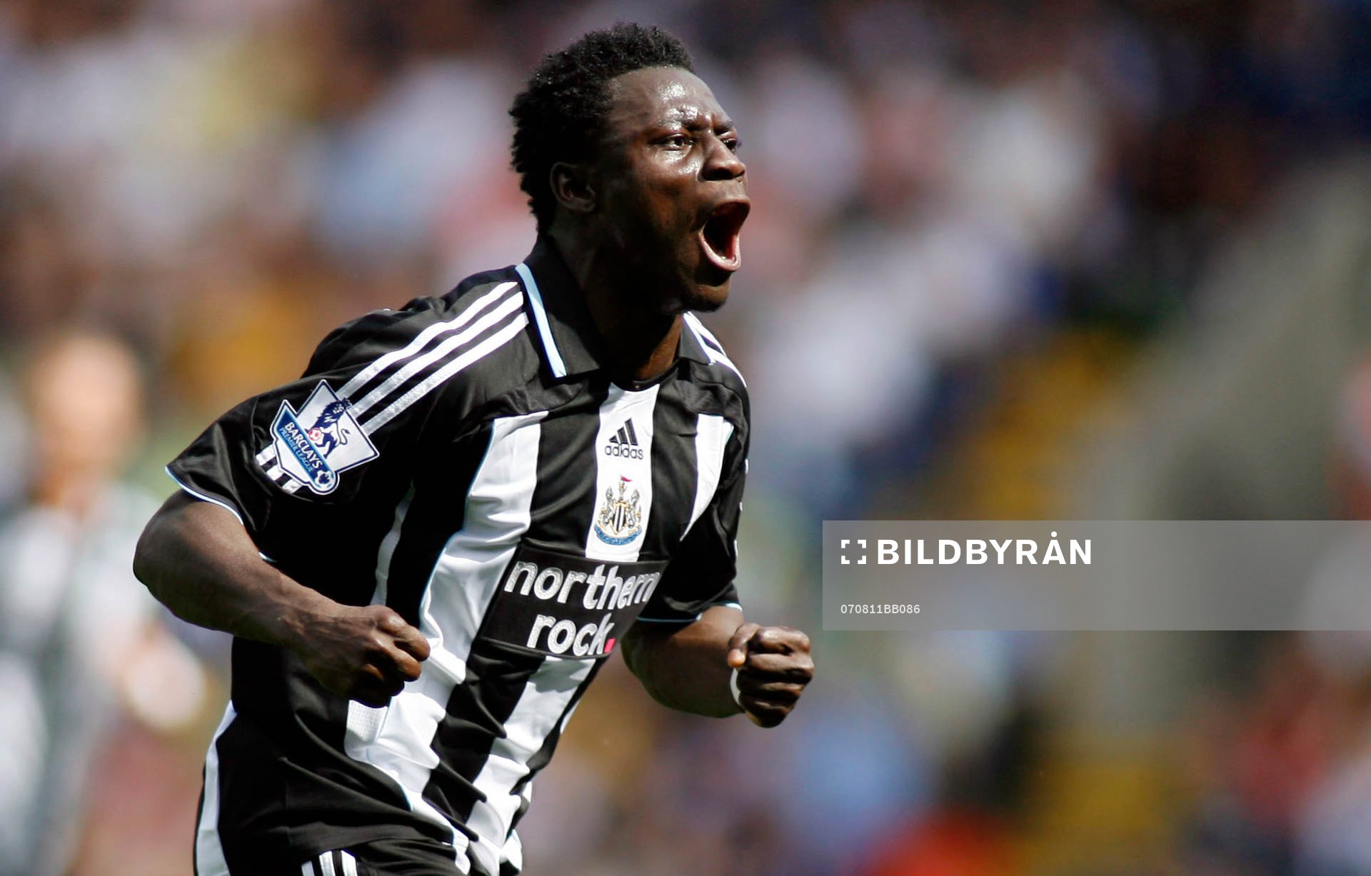 Obafemi Martins, Newcastle. Jubel