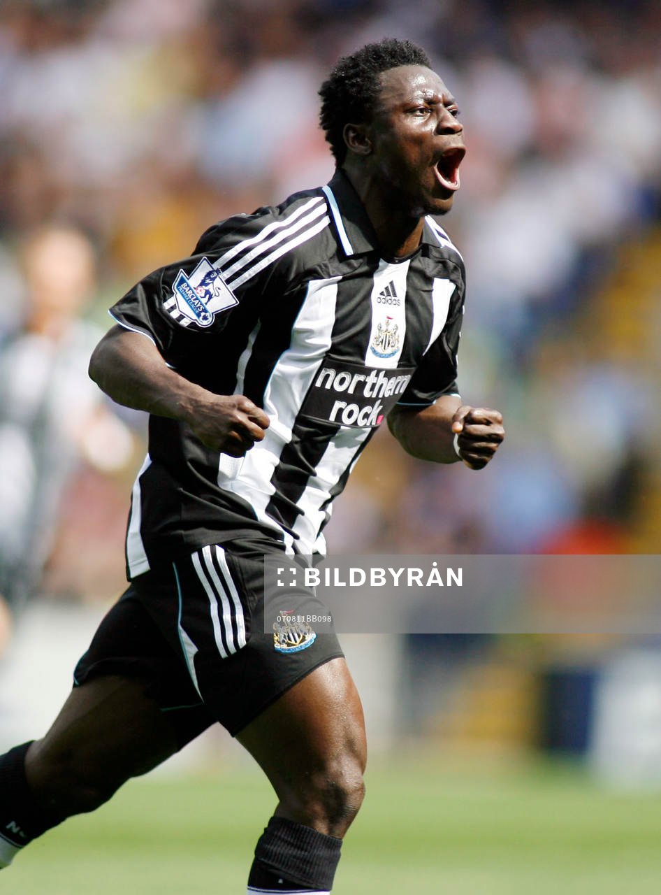  Obafemi Martins, Newcastle. Jubel.