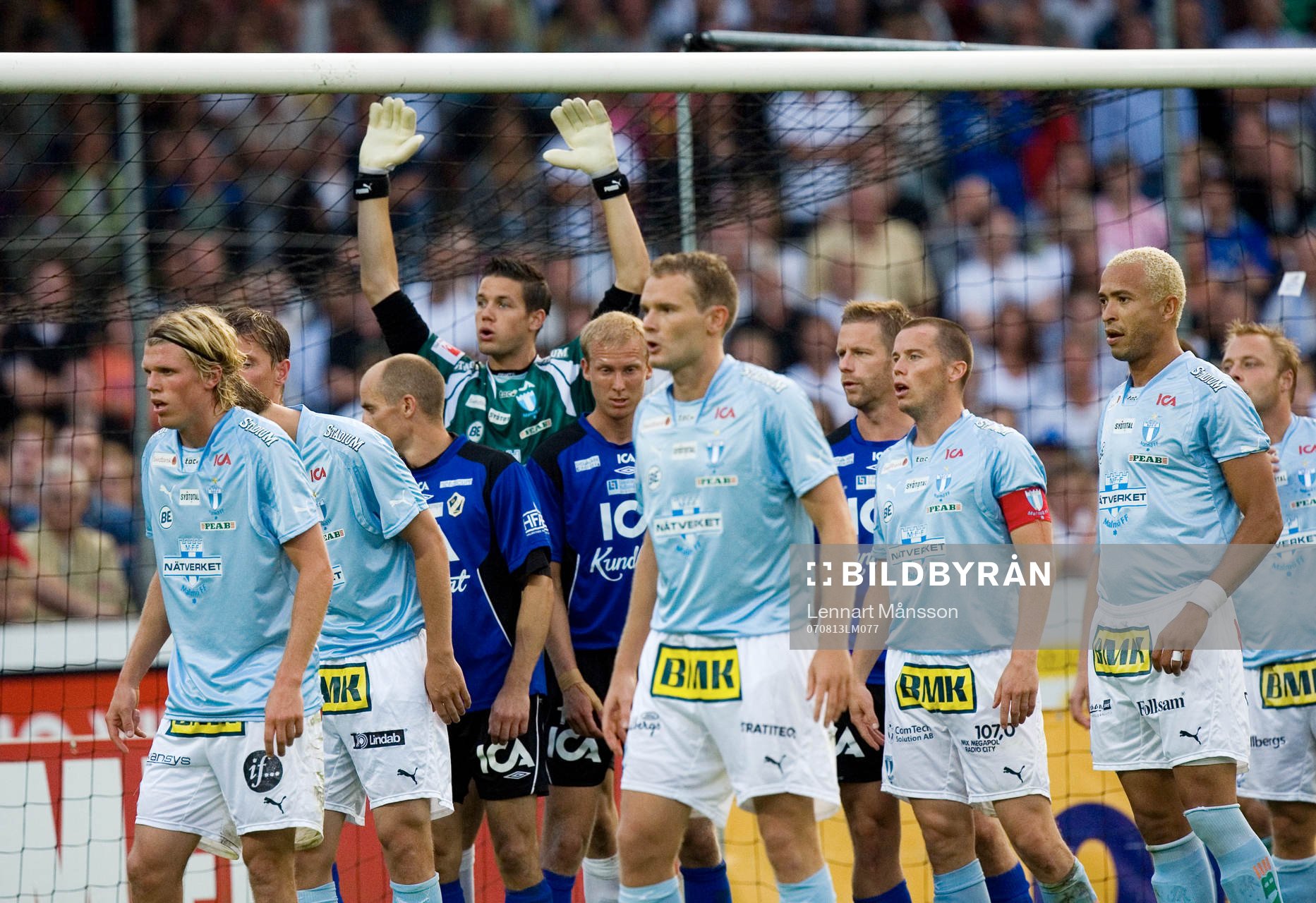 Uppställning för hörna