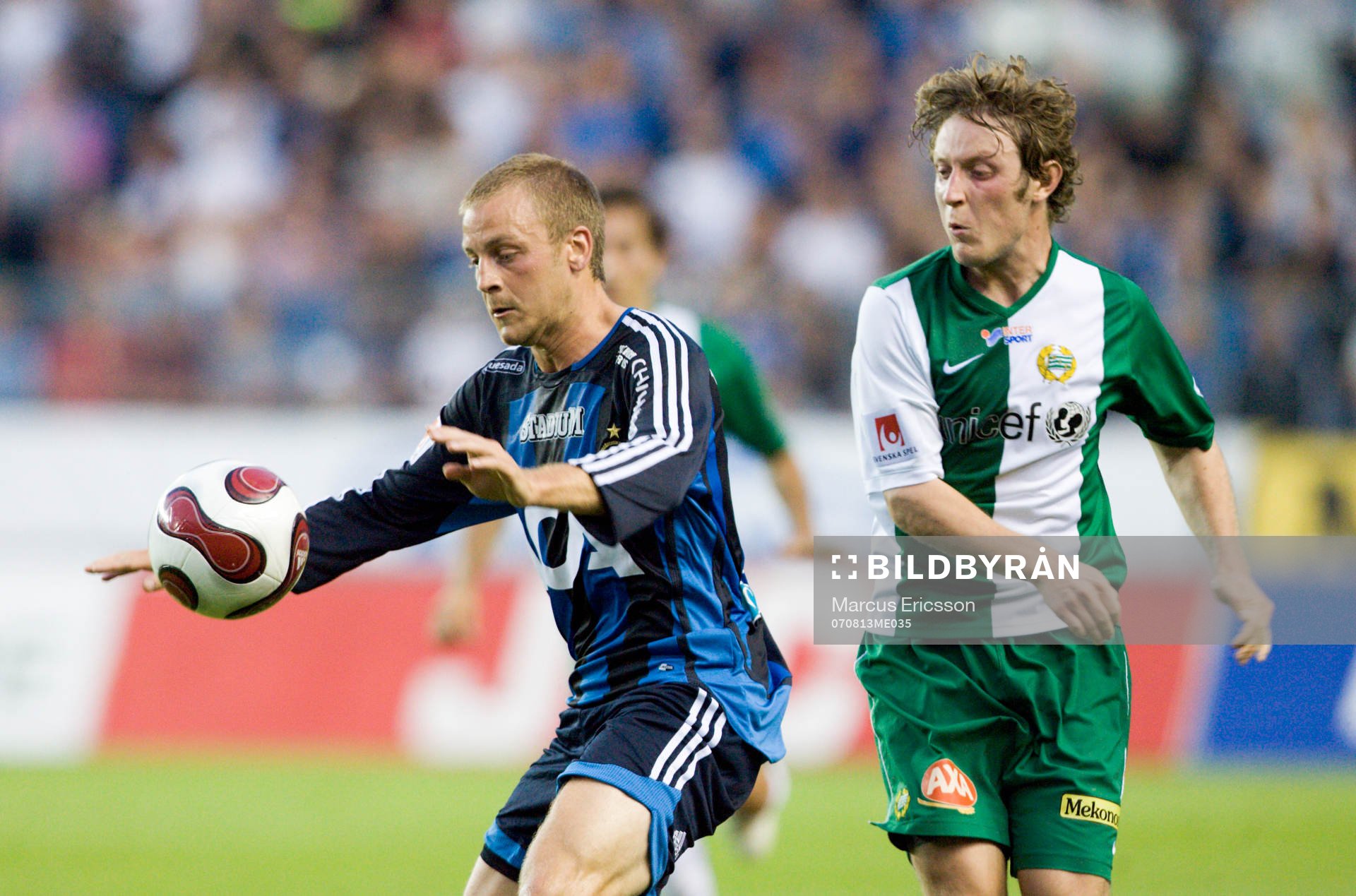 Daniel Sjölund, Djurgården, och Haris Laitinen, Hammarby