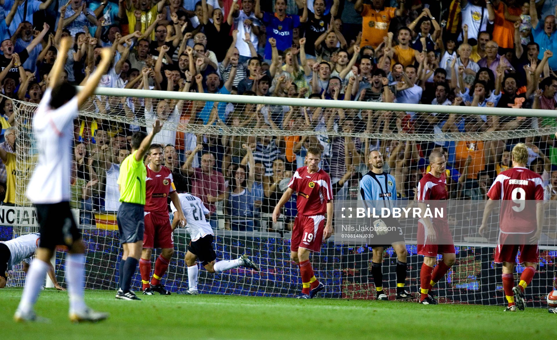 David Silva, Valencia jubel, Elfsborg depp, Anders