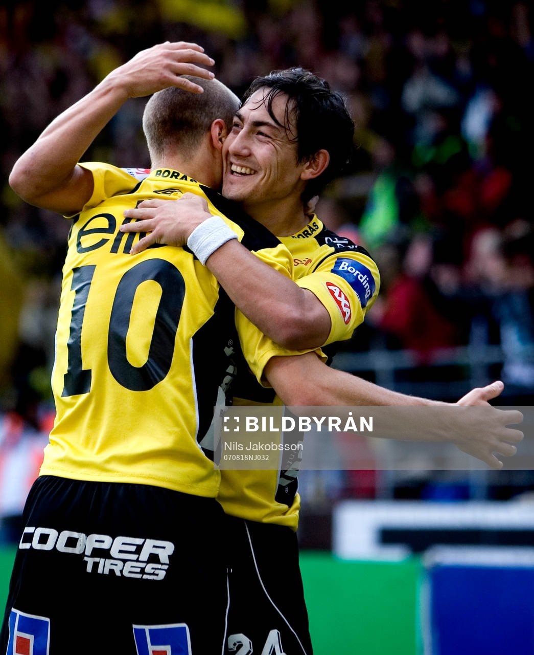 Samuel Holmén, Elfsborg, Stefan Ishizaki, Elfsborg, jubel