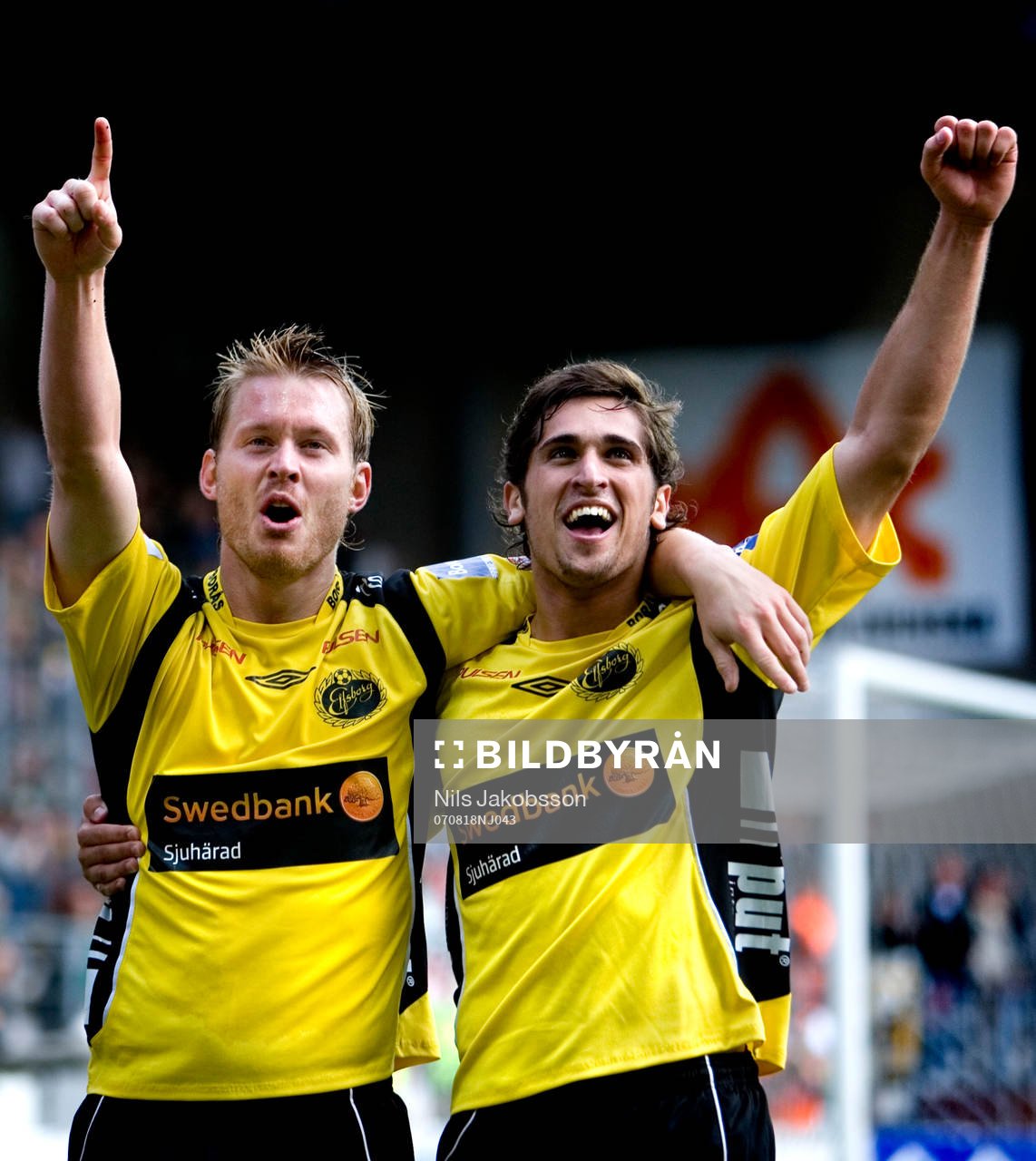Fredrik Berglund, Elfsborg, Emir Bajrami, Elfsborg,jubel