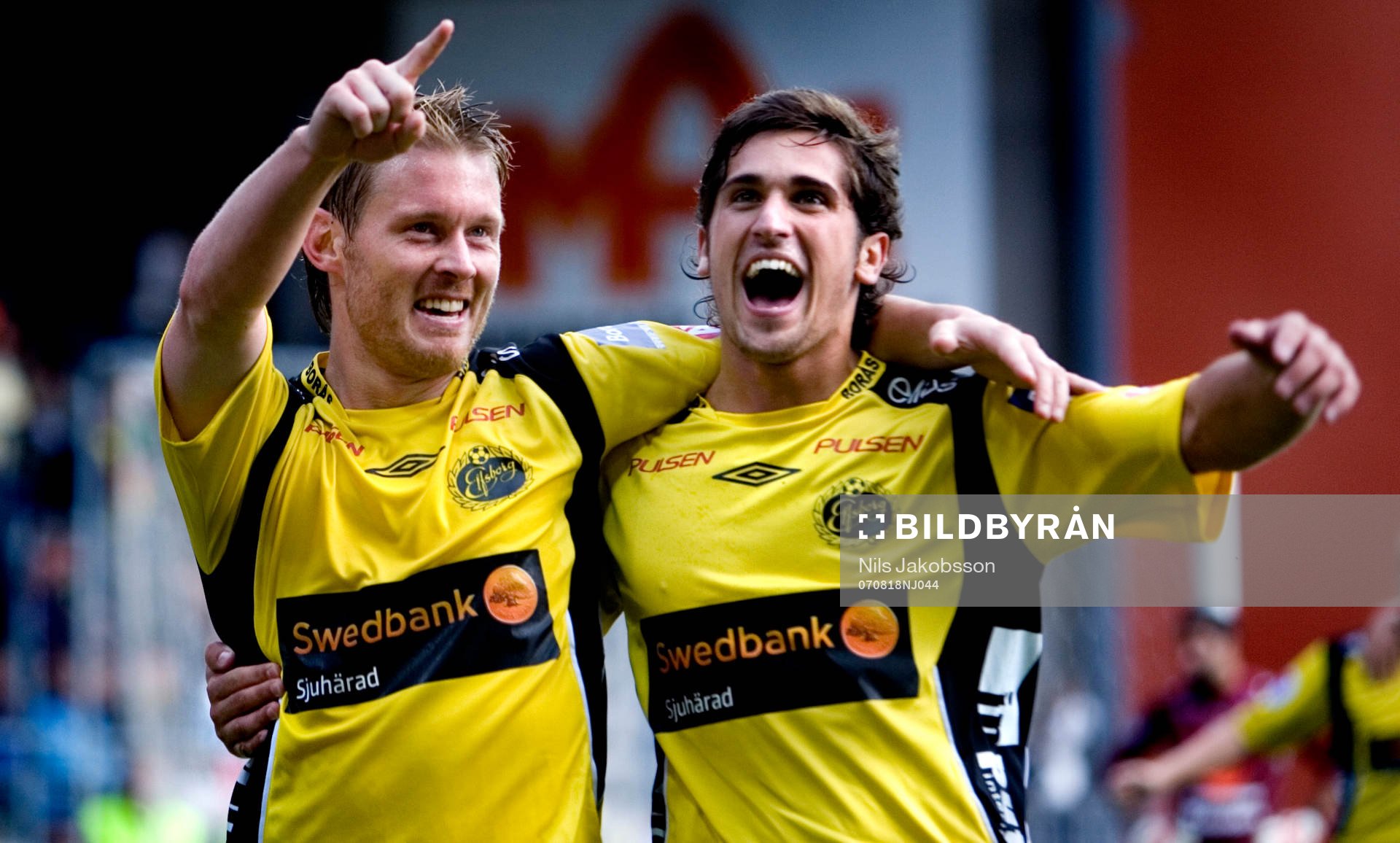 Fredrik Berglund, Elfsborg, Emir Bajrami, Elfsborg,jubel