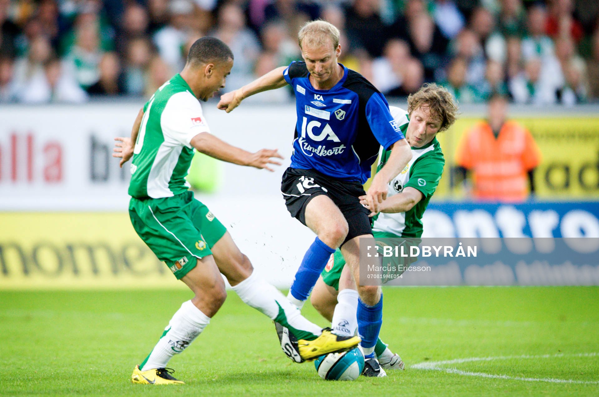 Charlie Davies, Hammarby, Hjalmar Öhagen, Halmstad, och