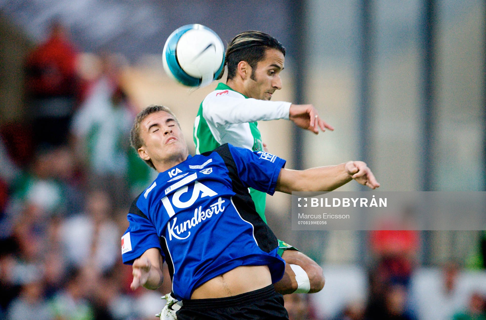 Martin Fribrock, Halmstad, och Erkan Zengin, Hammarby