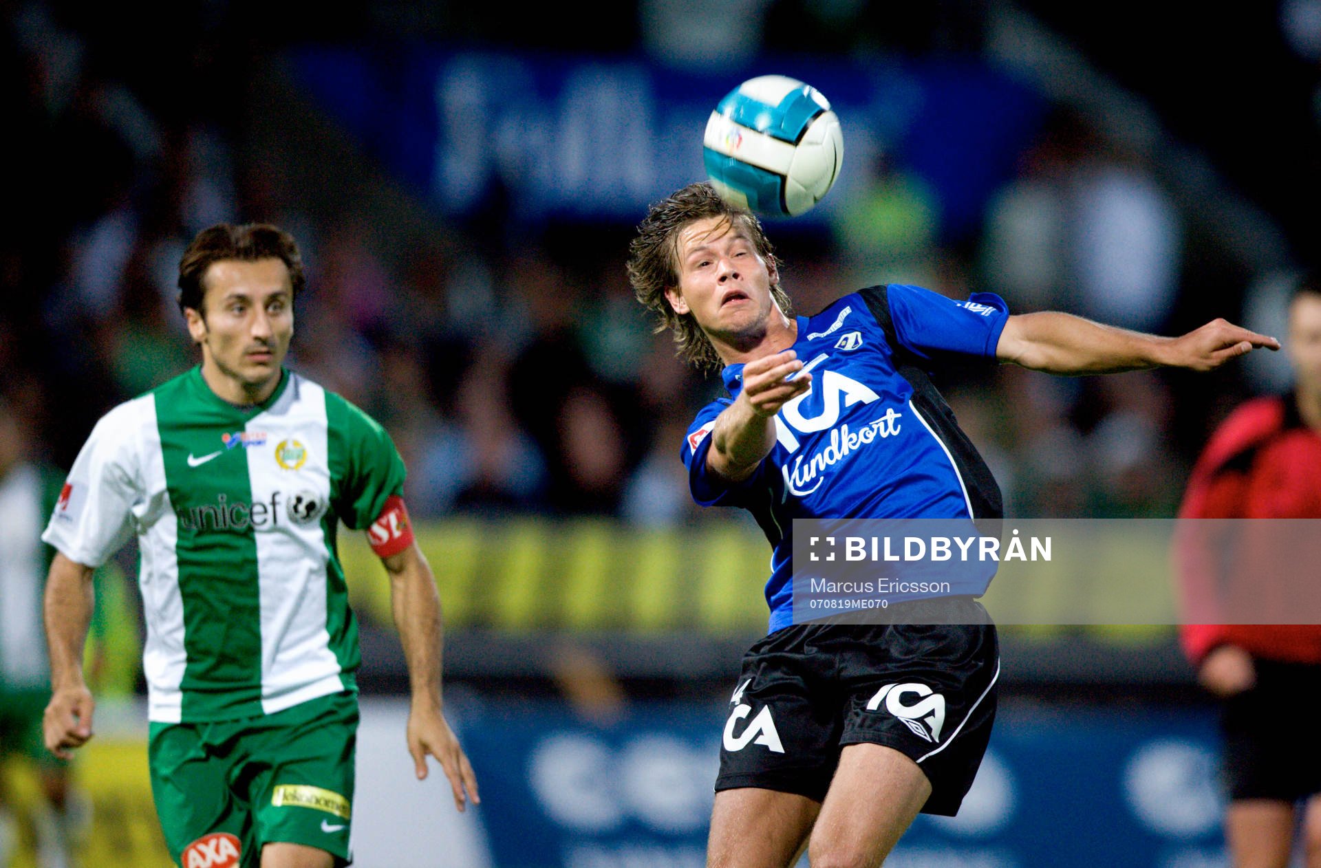 Dusan Djuric, Halmstad, och Louay Chanko, Hammarby