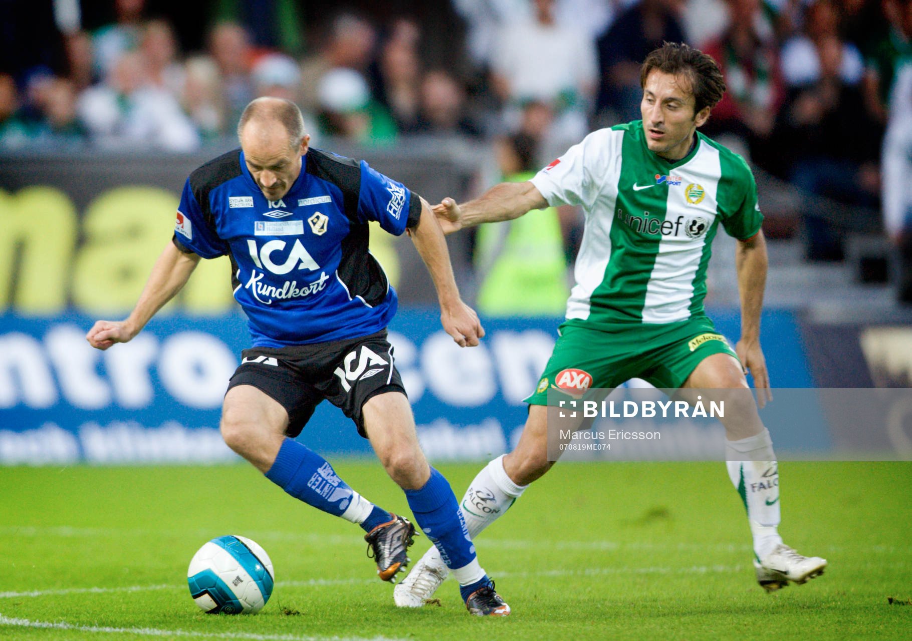 Magnus Arvidsson, Halmstad, och Louay Chanko, Hammarby