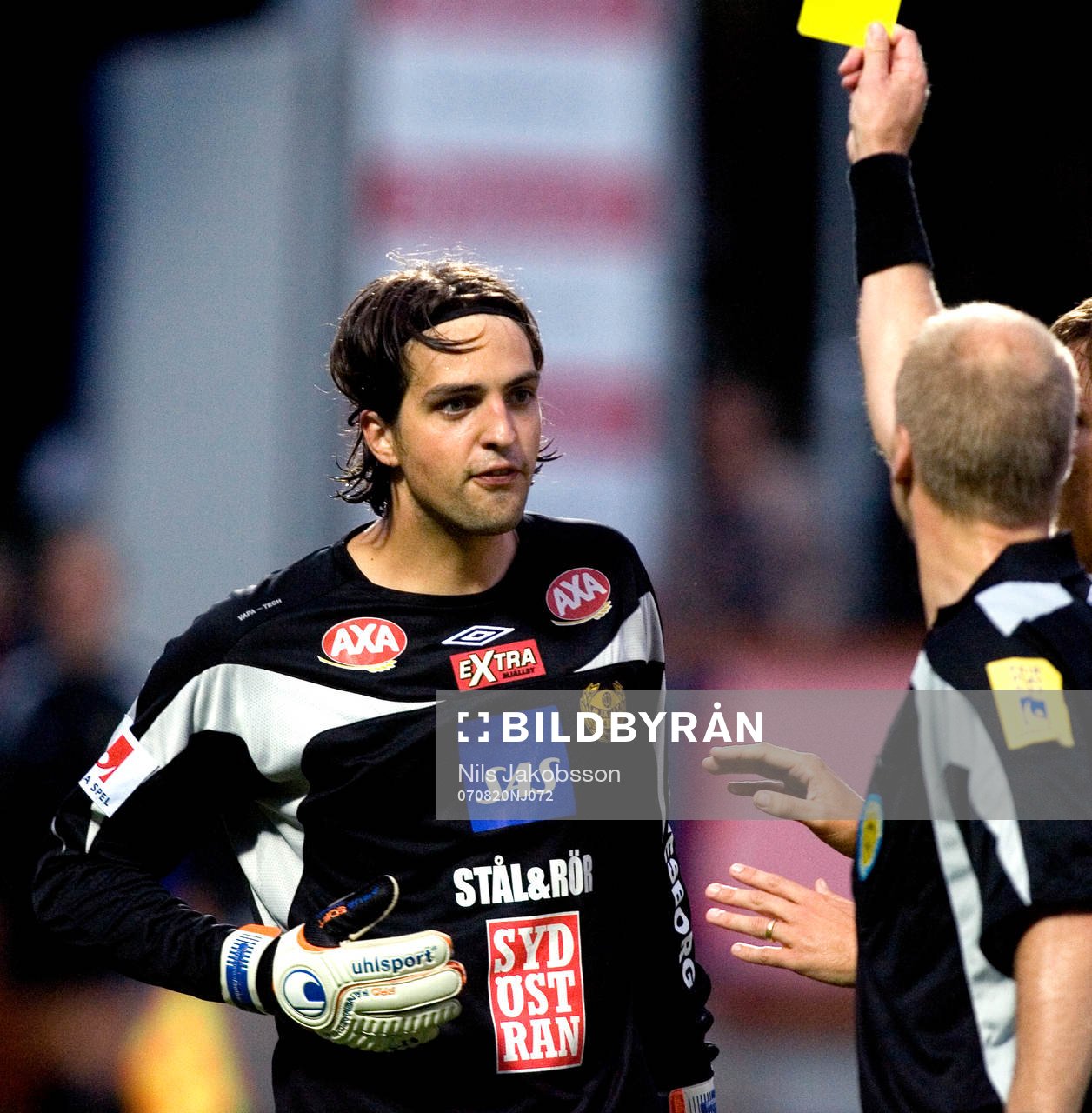 Dusan Malicharek, målvakt, Mjällby, varning
