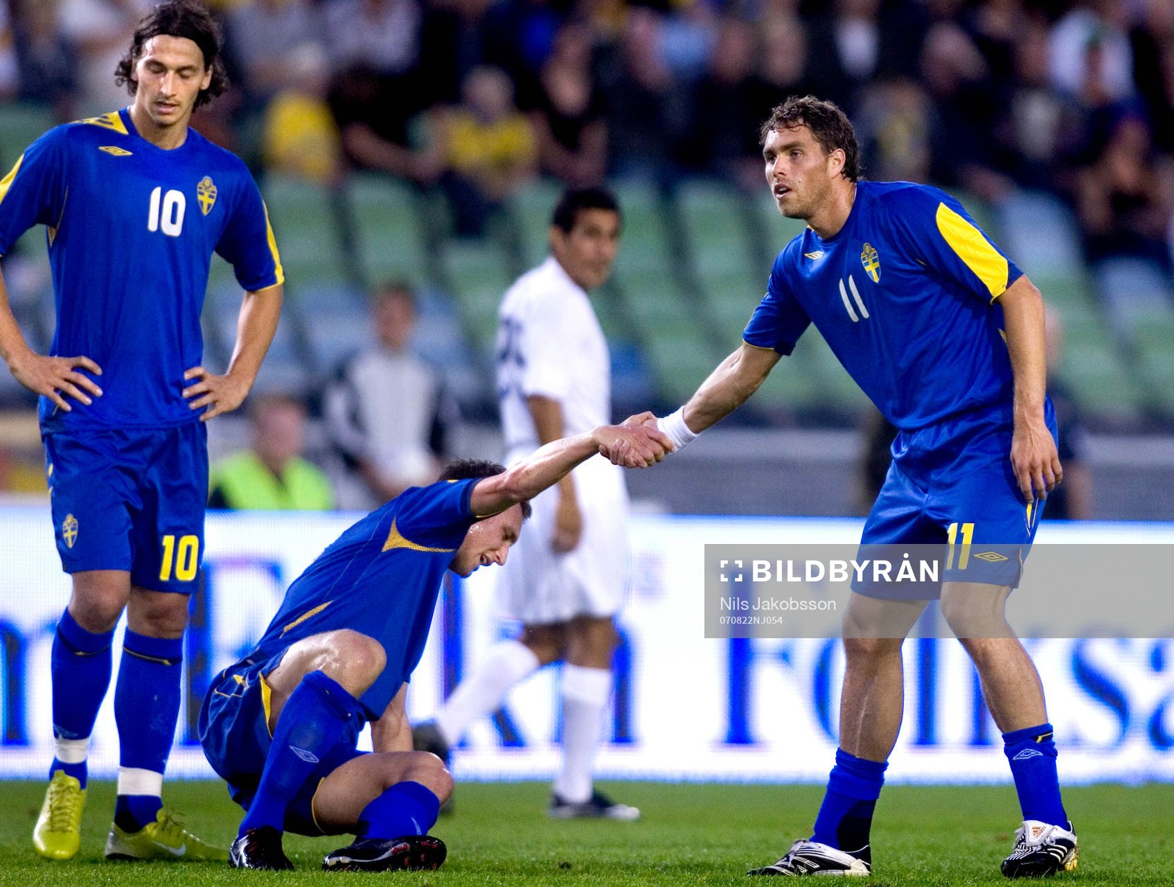 Zlatan Ibrahimovic, Kim Källström, Johan Elmander, Sverige