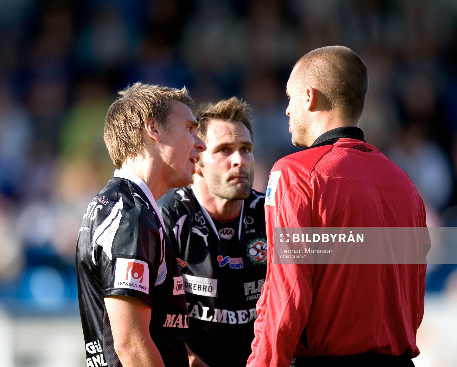 Men snälla domaren. Fredrik Nordback och Lars Larsen