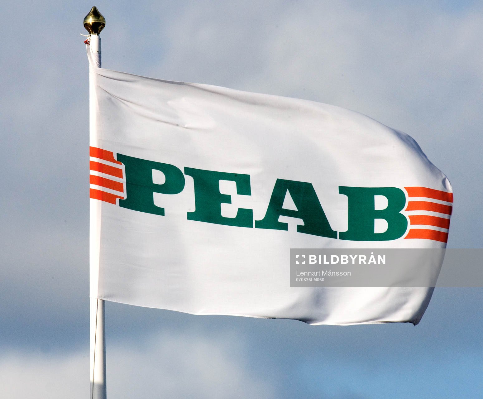 Flagga, reklam, PEAB