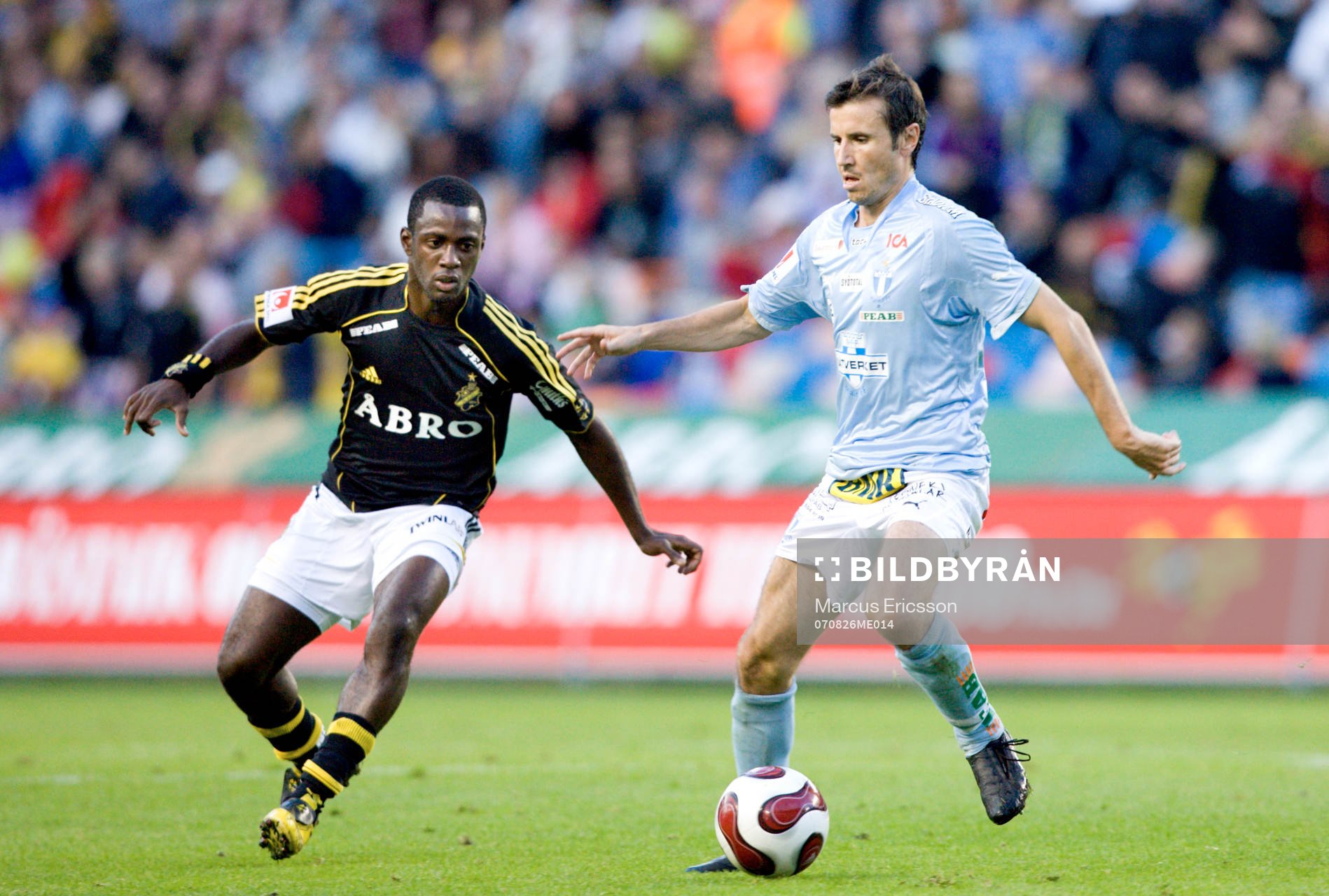 Dulee Johnson, AIK, och Yksel Osmanovski, Malmö FF
