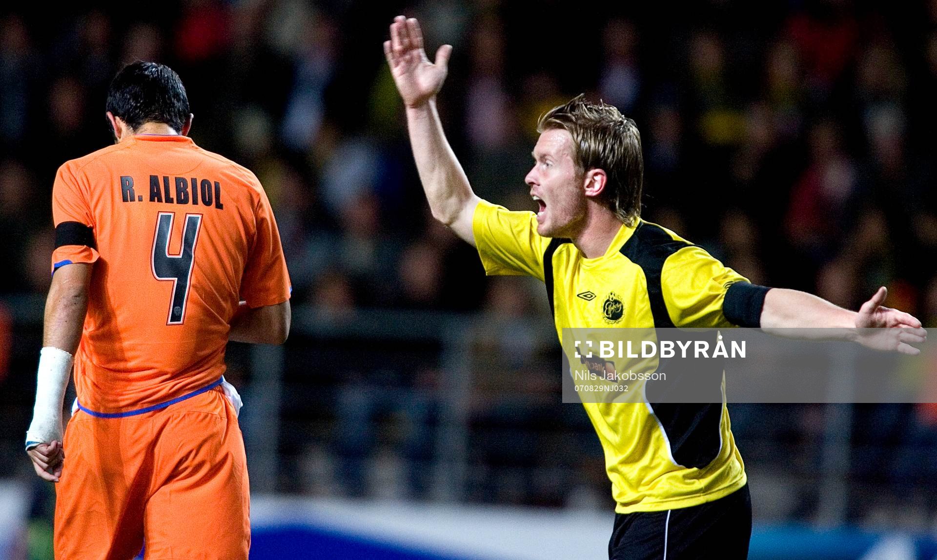 Fredrik Berglund, Elfsborg,  skriker, protest