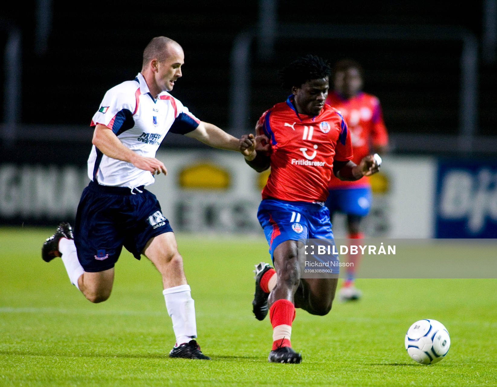 Paul Keegan och Razak Omotoyossi