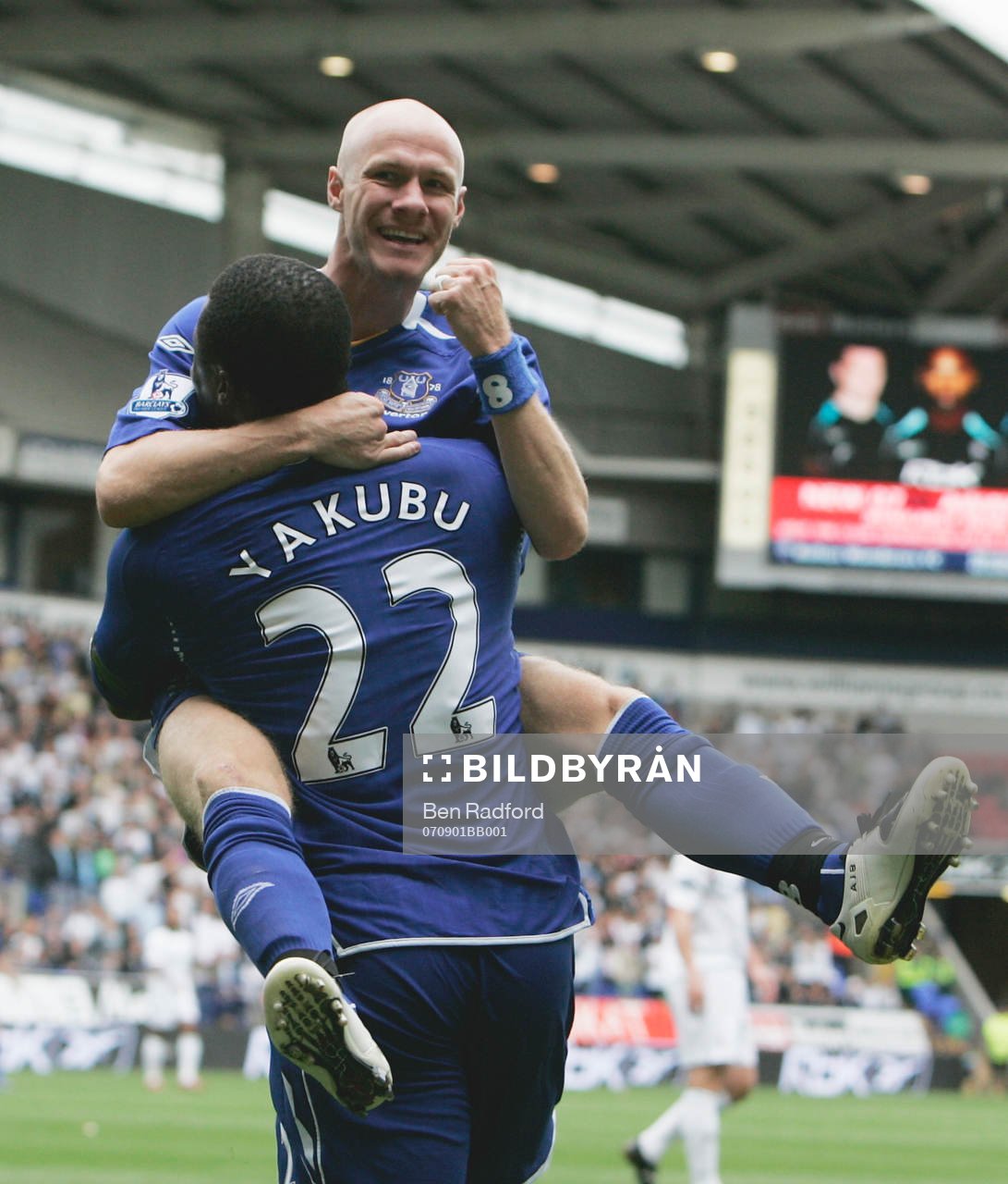 Ayegbeni Yakubu och Andy Johnson, Everton (Jubel)
