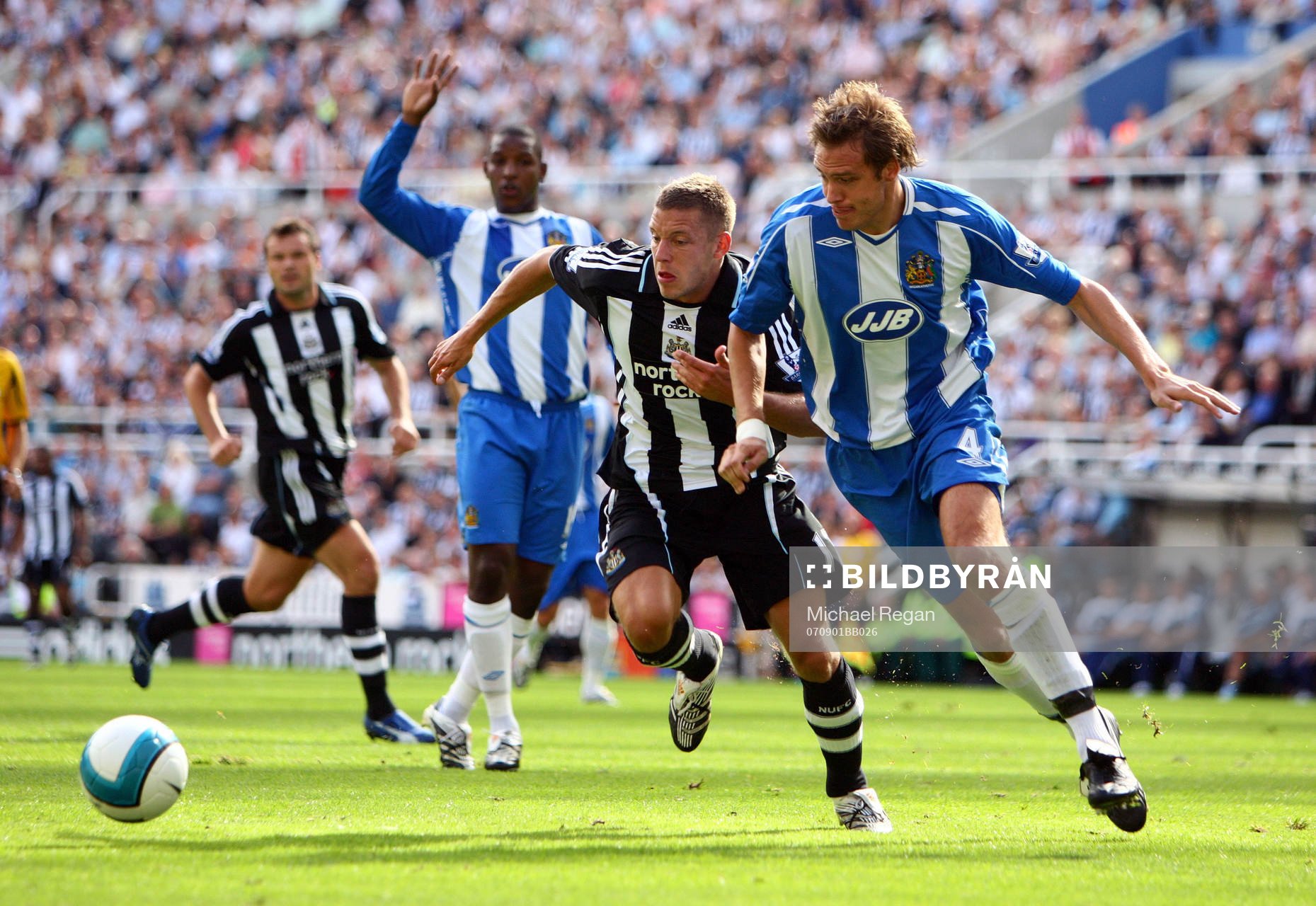 Fotboll, engelsk, Premier League, Newcastle United - Wigan
