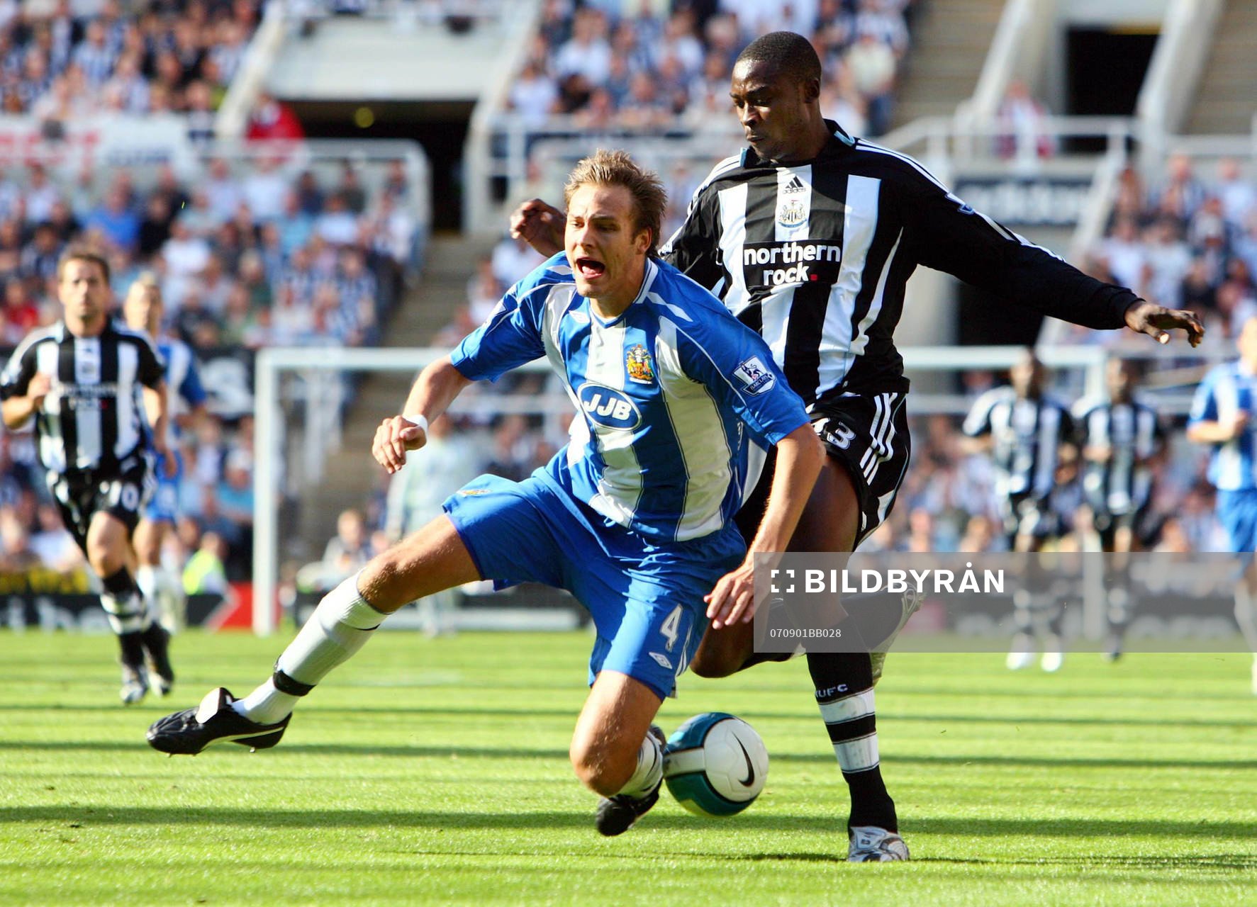 Fotboll, engelsk, Premier League, Newcastle United - Wigan