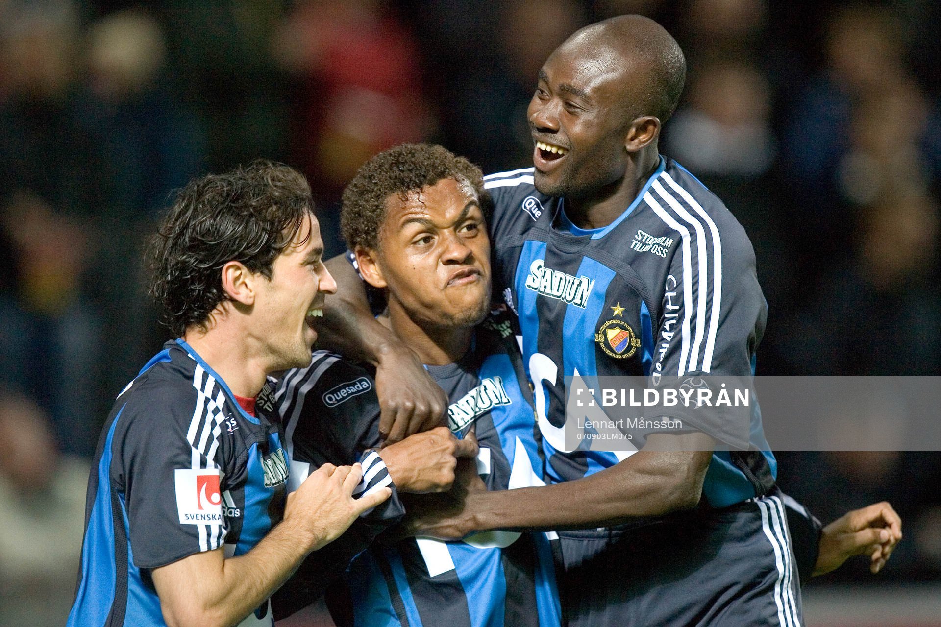 Thiago Quirino och Jones Kusi Asare, Djurgården. Glädje.