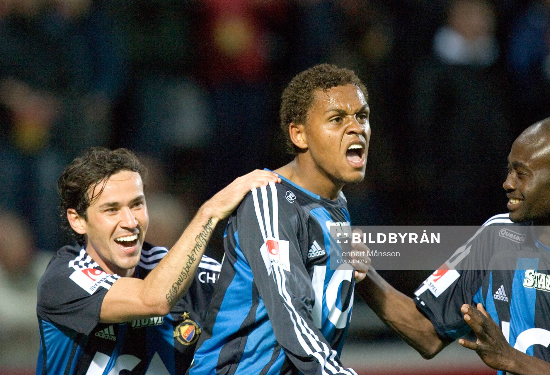 Thiago Quirino, Djurgården. Glädje. Jubel.