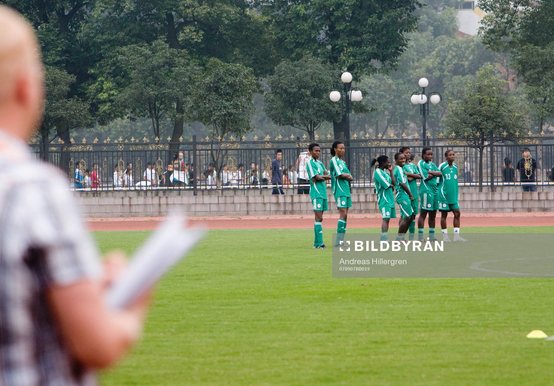 Fotboll, VM, dam, Nigeria, träning