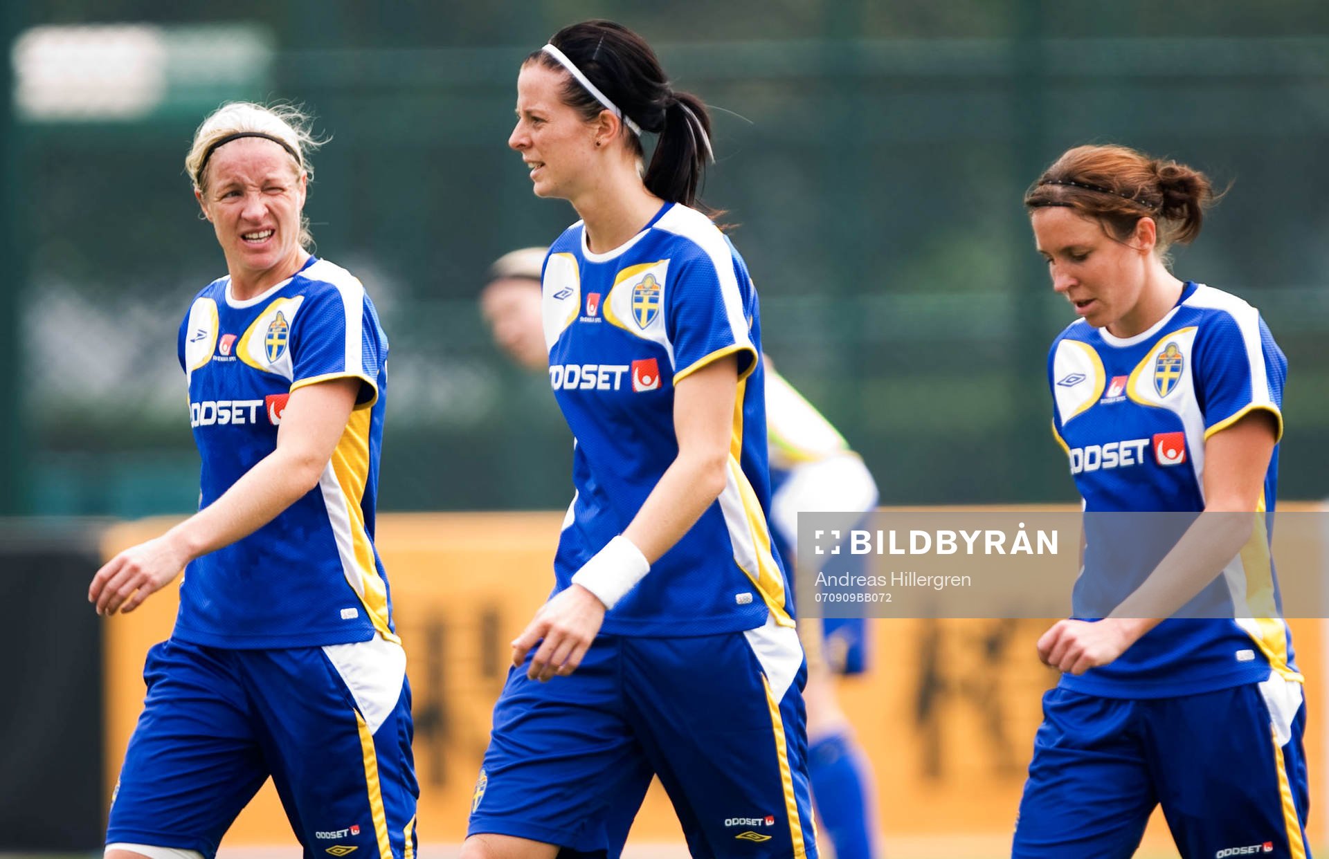 Victoria Svensson, Lotta Schelin och Hanna Ljungberg