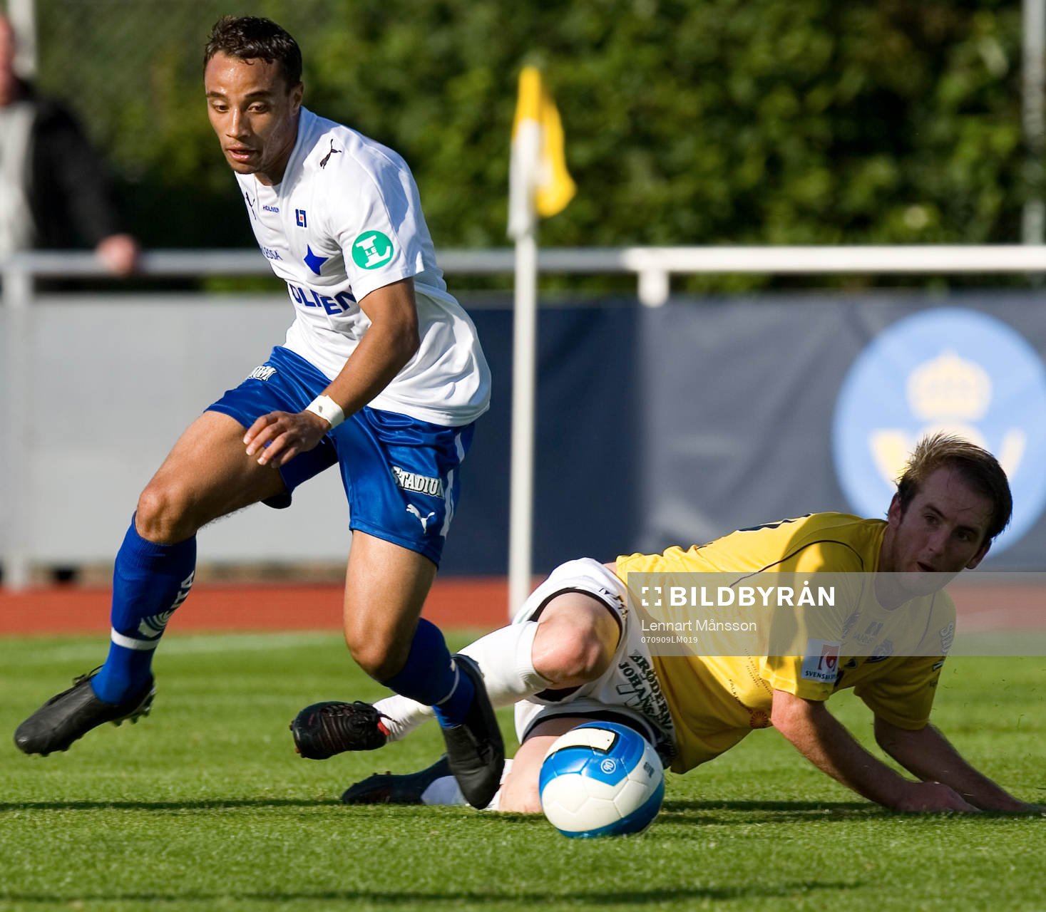 Léandre  Griffit, Norrköping och Tobias Nisson, Falkenberg
