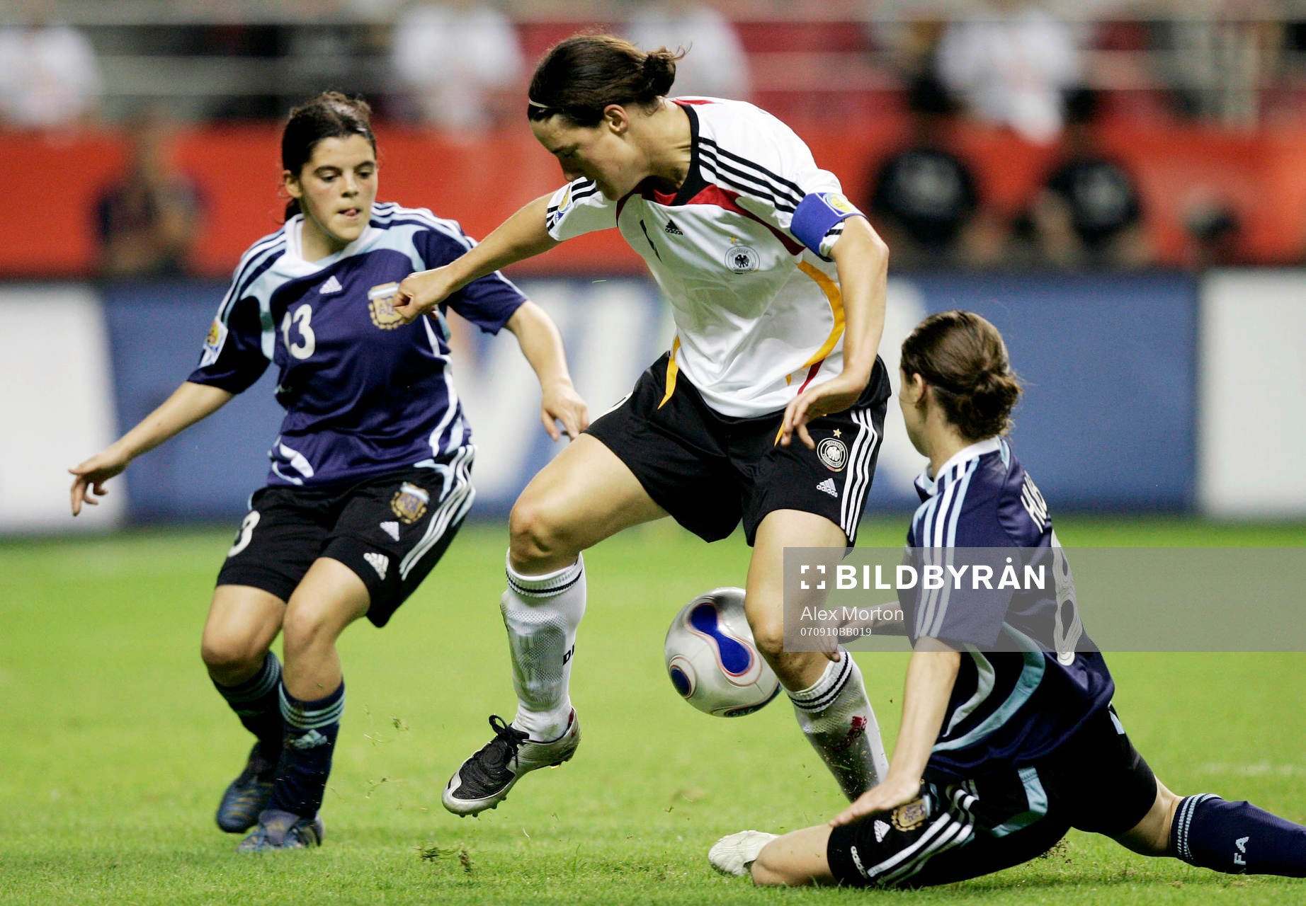 Maria Quinones och Clarisa Huber, Argentina, Birgit Prinz,