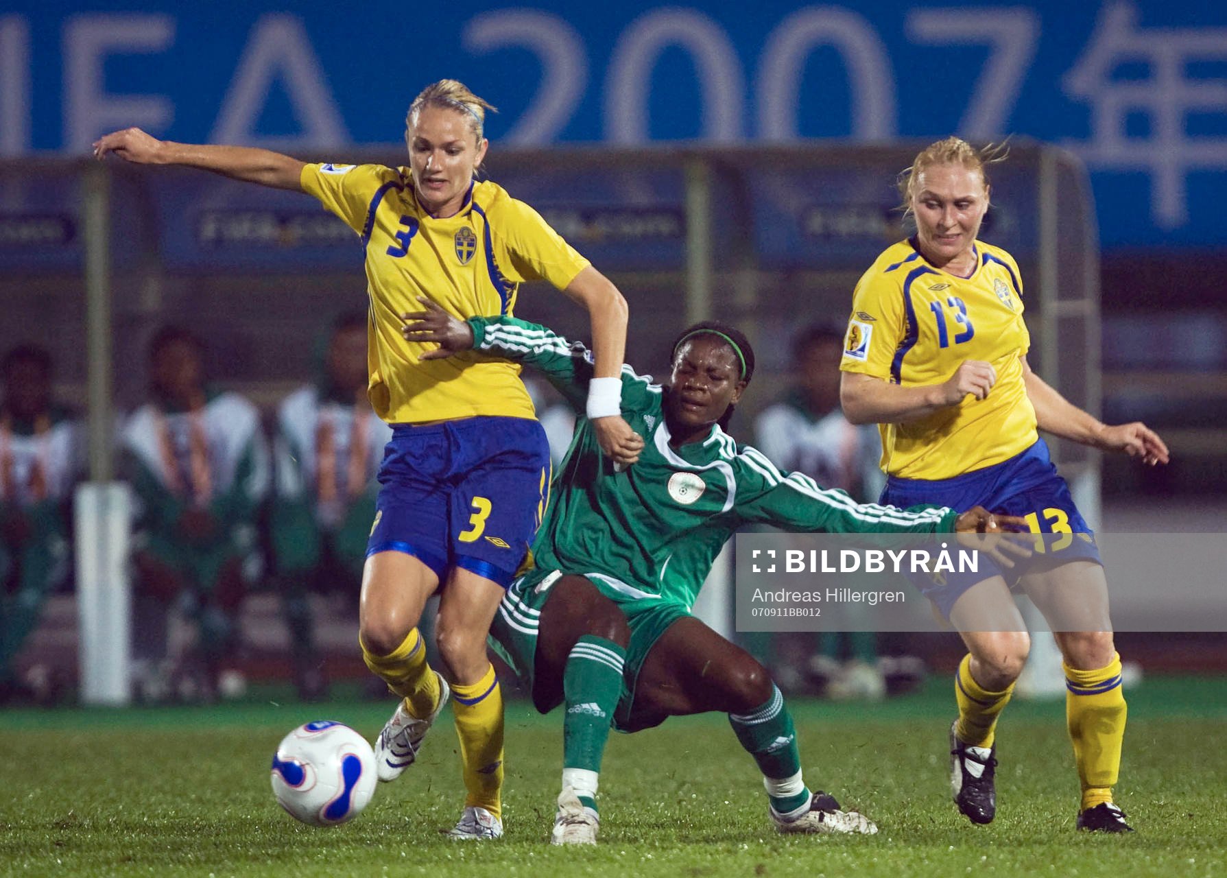 Stina Segerström, Frida Östberg och Ifeanyi Chiejine