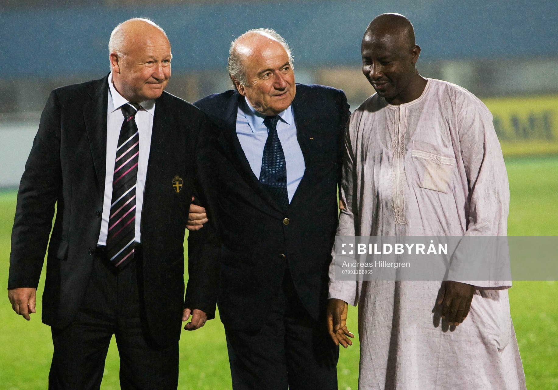 Lars-Åke Lagrell, Ordförande SvFF och Sepp Blatter,