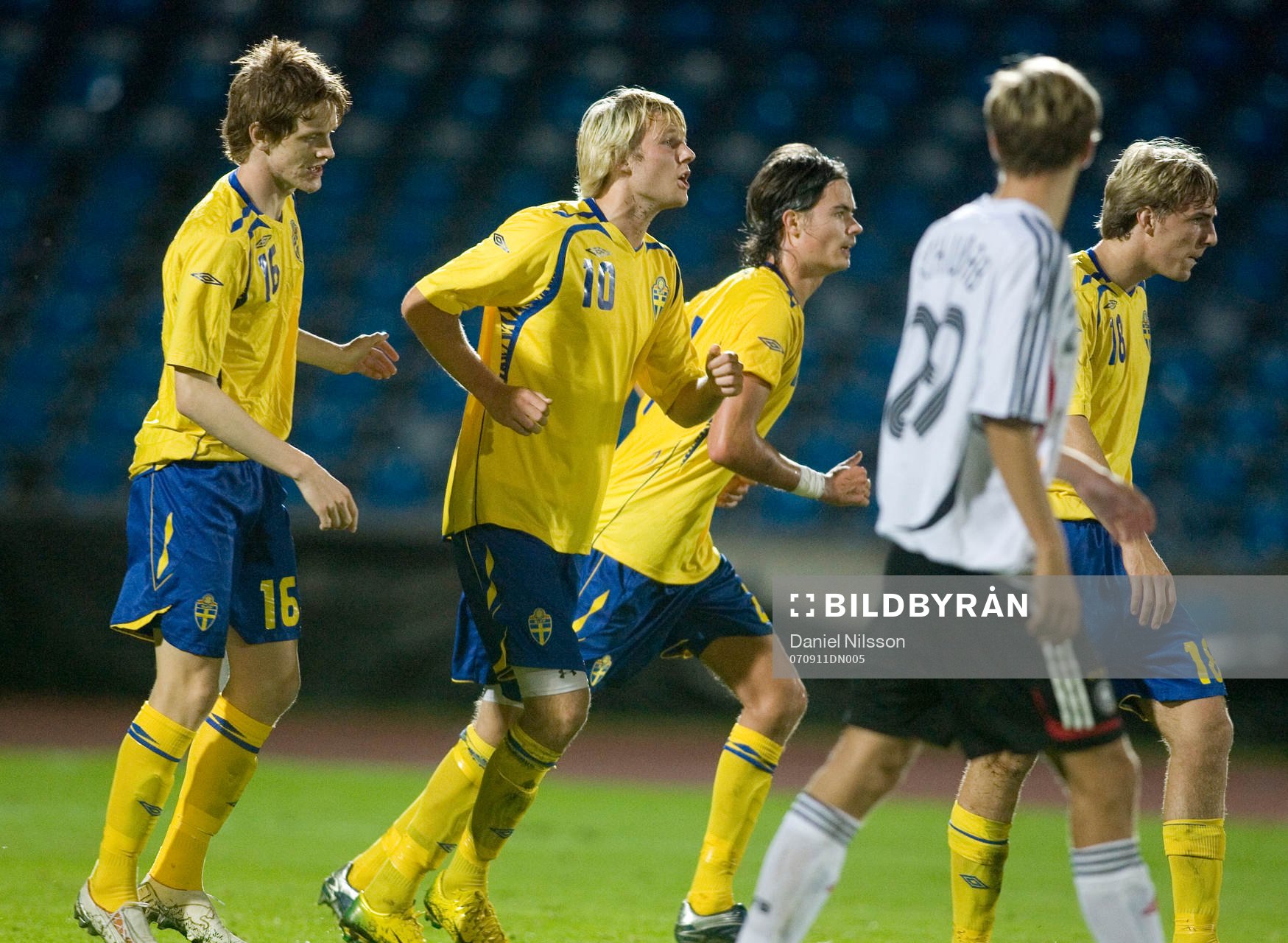 Ola Toivonen, Sverige, gjorde mål på straff, jubel