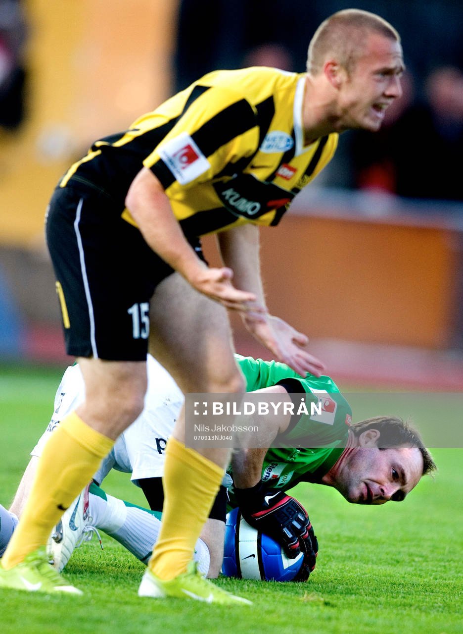 Daniel Larsson, Häcken och Dick Last, målvakt, Örgryte