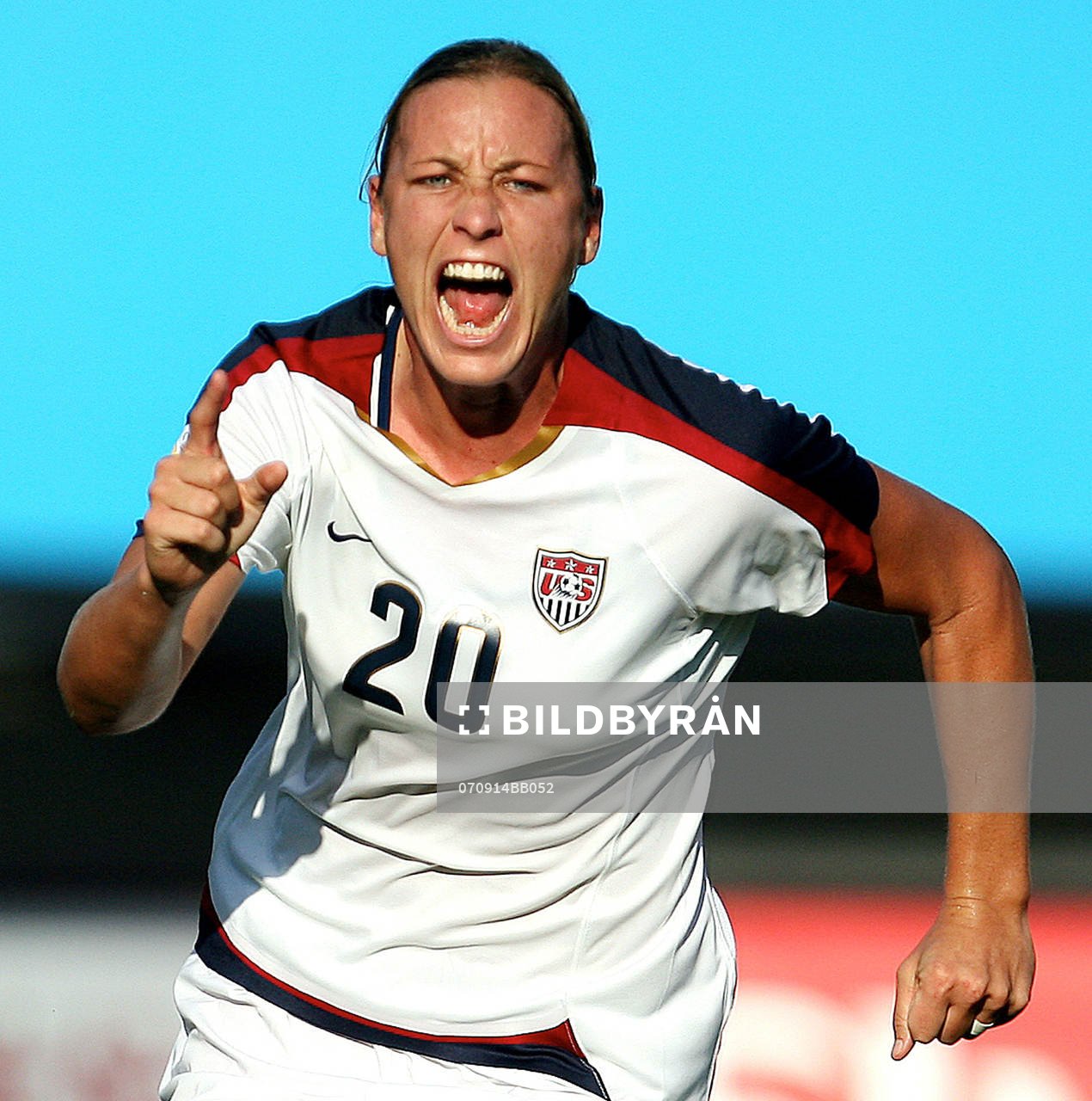  Abby Wambach, jubel. 