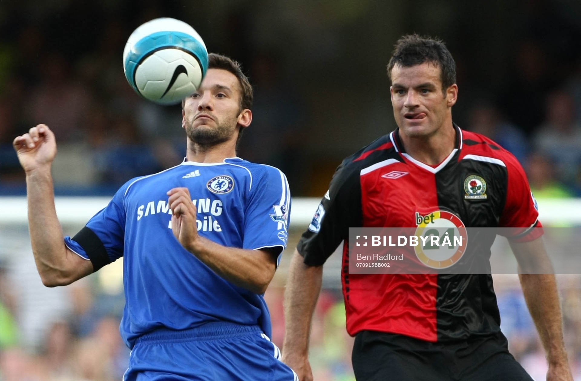 Andriy Shevchenko, Chelsea och Ryan Nelsen, Blackburn