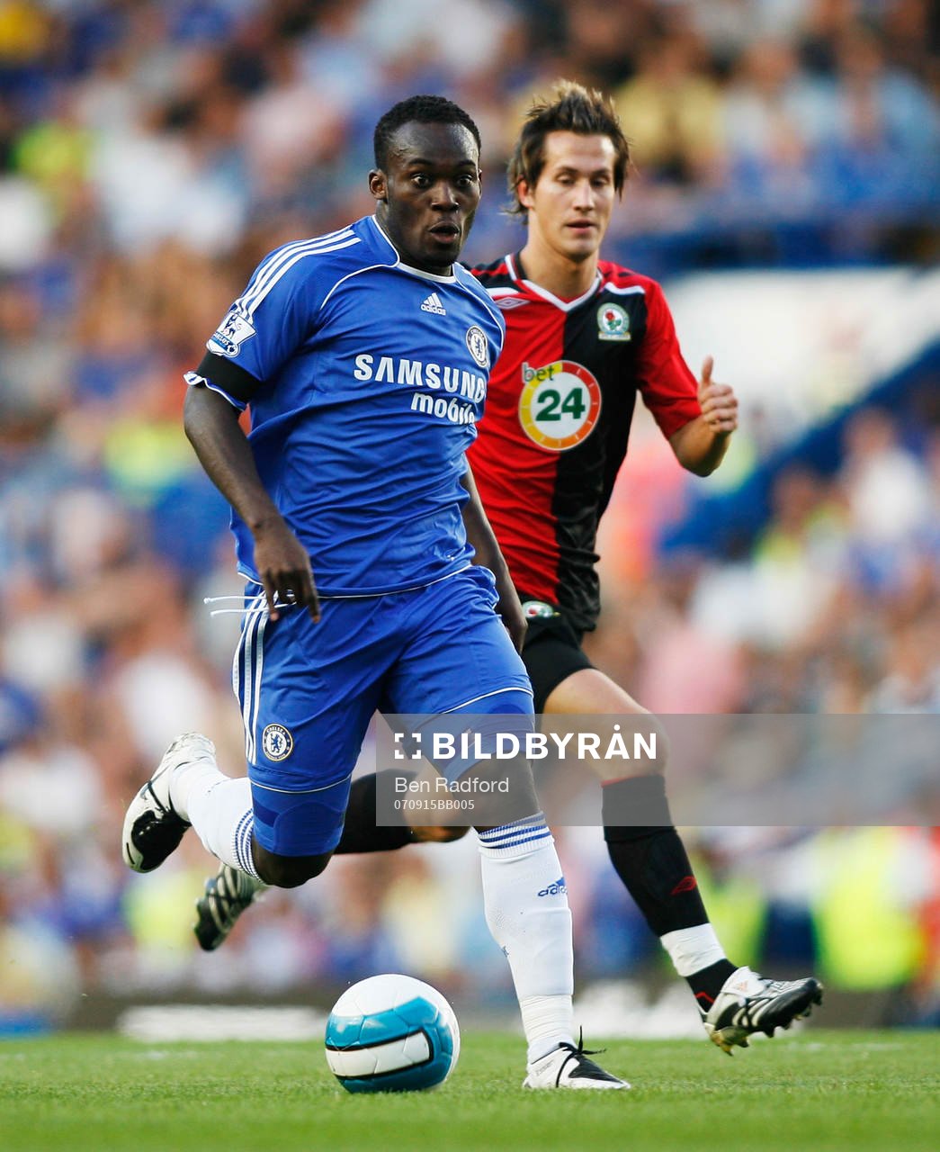 Micheal Essien, Chelsea och Morten Gamst Pedersen, Blackburn