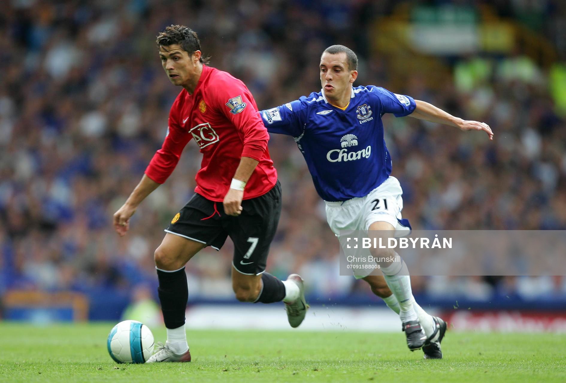 Fotboll, Premier League (Engelsk Liga), Everton v
