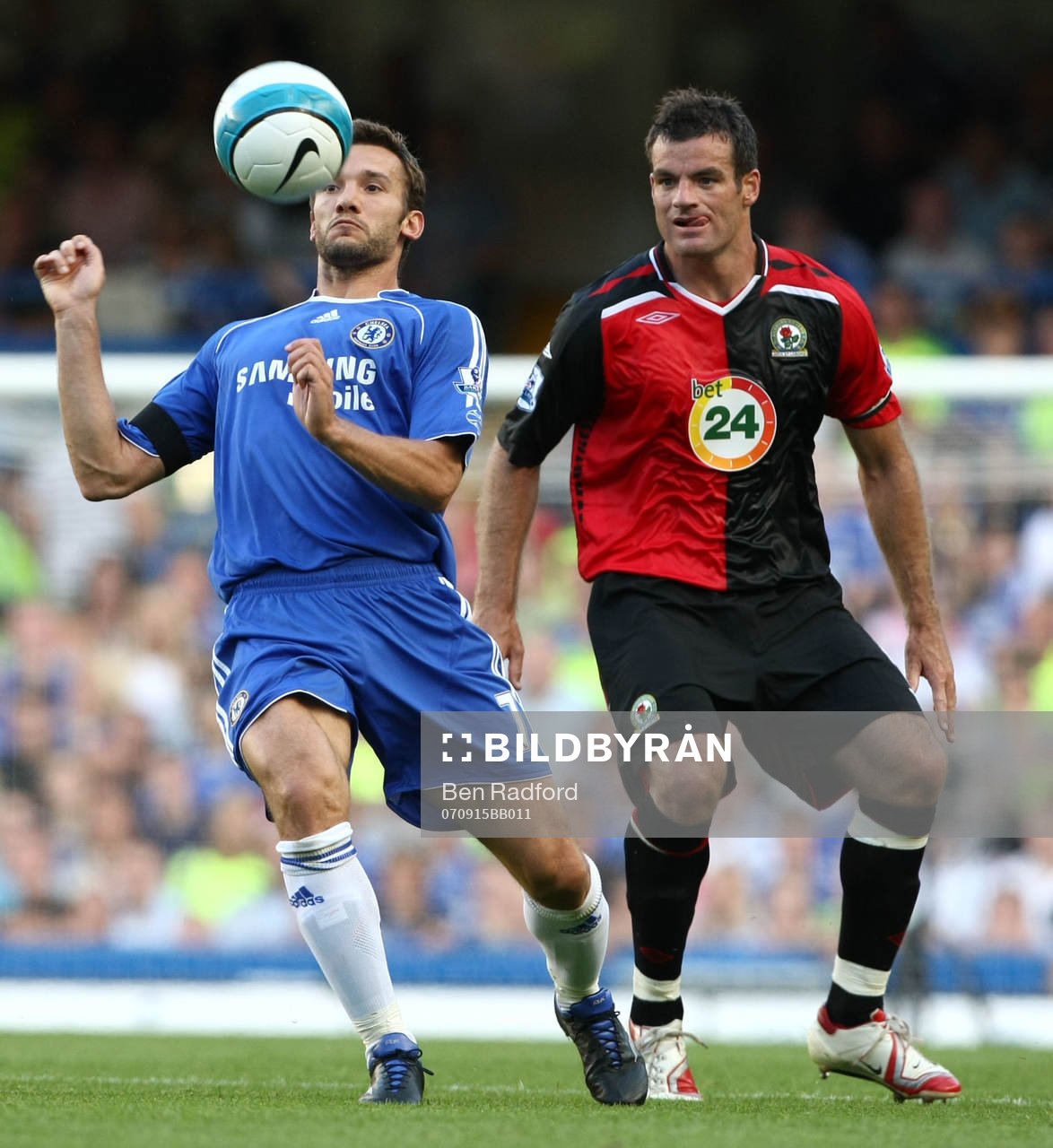 Andriy Shevchenko, Chelsea och Ryan Nelsen, Blackburn