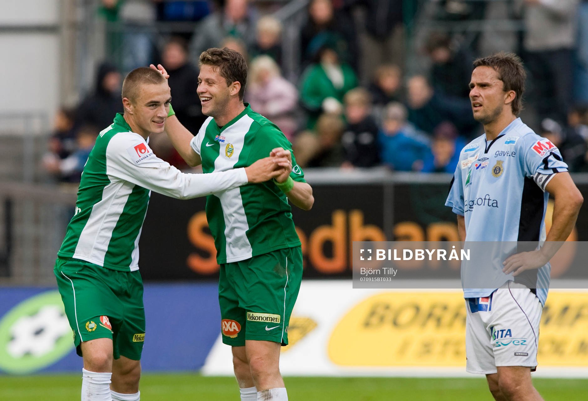 Petter Andersson, Hammarby, och Paulinho Guará, Hammarby,