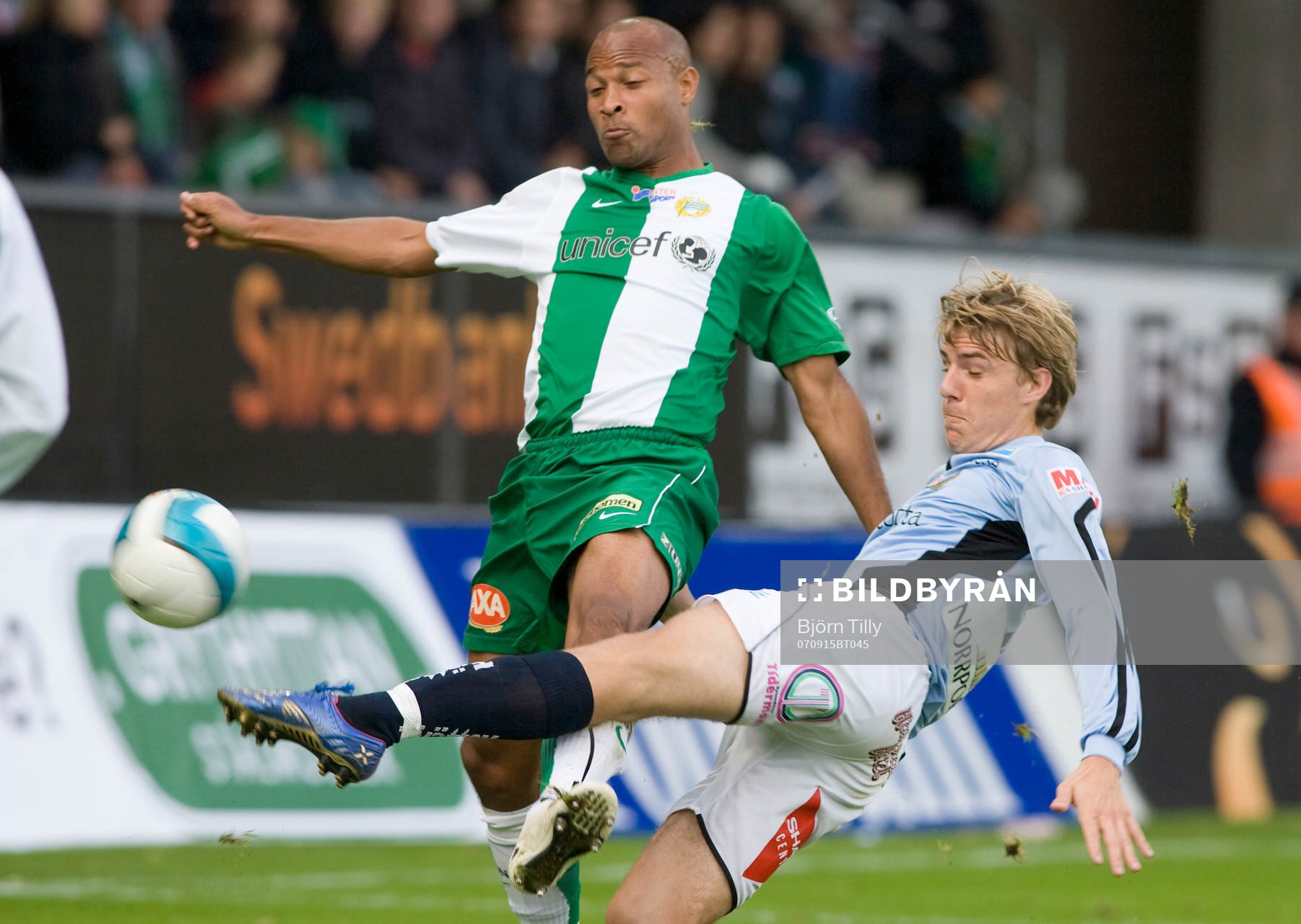 Christian Traoré, Hammarby, och Johan Oremo, Gefle, 0-1